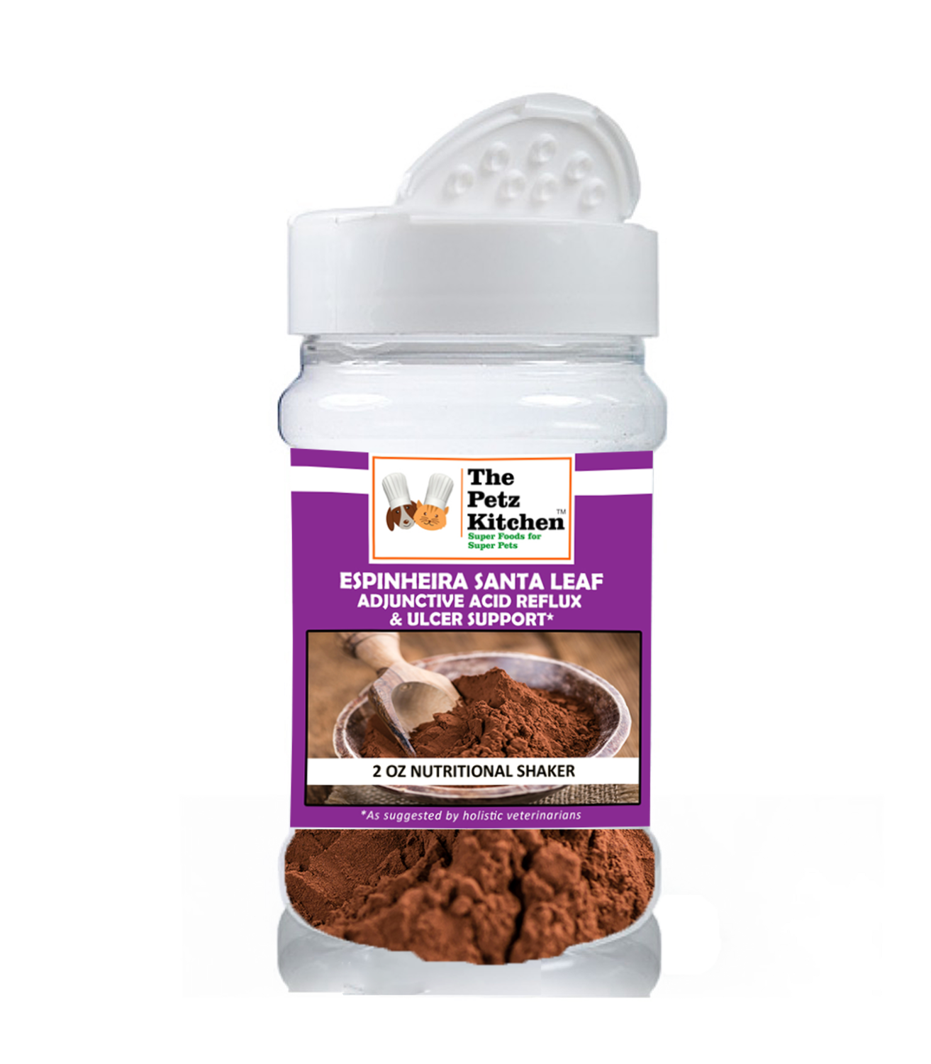 Organic Pet Systems Animal Vitamins & Supplements Organic Pet Systems Espinheira Santa Leaf - Adjunctive Acid Reflux & Ulcer Support* The Petz Kitchen For Dogs And Cats* Animal Vitamins & Supplements