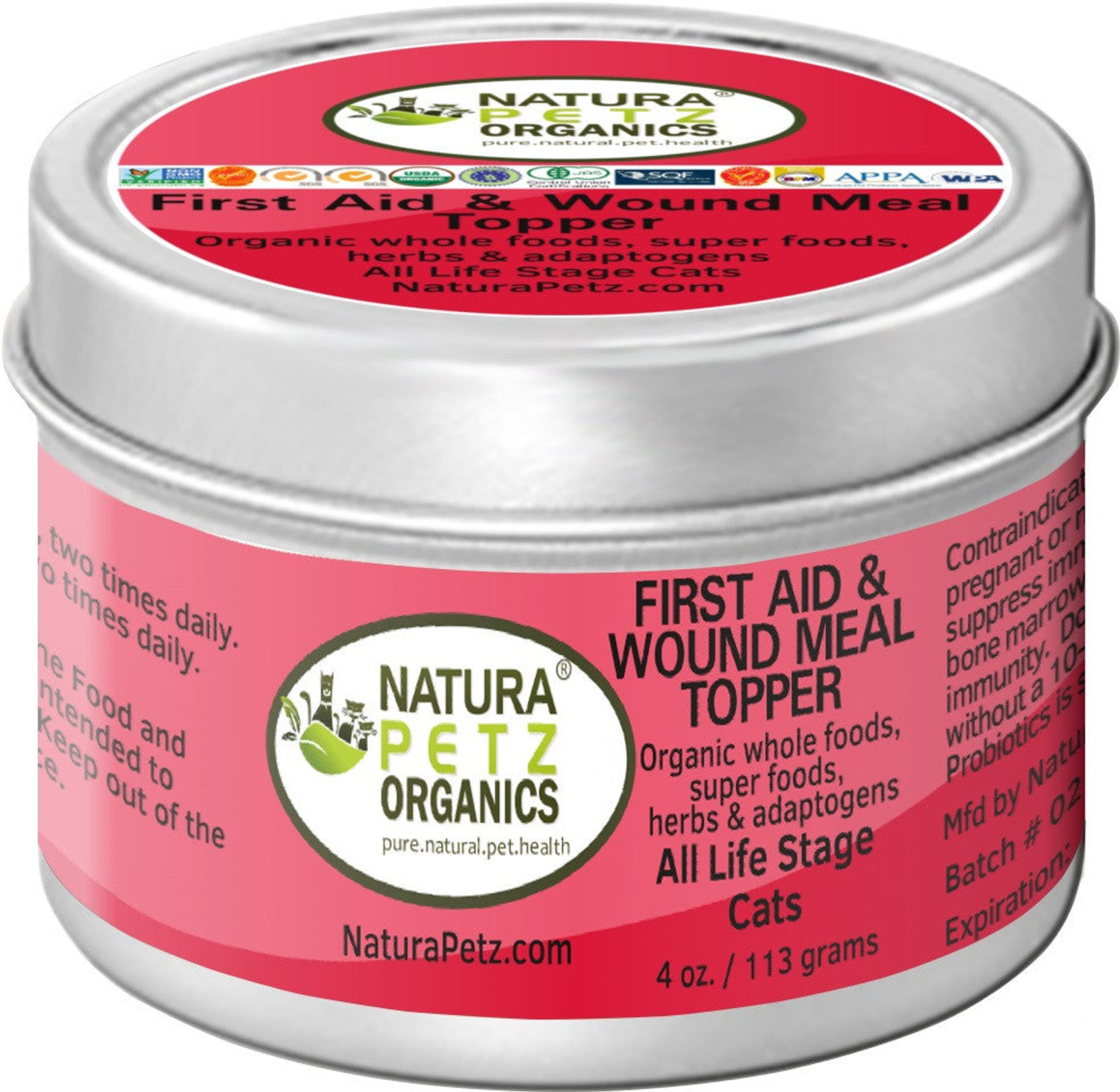 Organic Pet Systems First Aid & Wound Meal Topper For Dogs And Cats*  - Internal And External First Aid Remedy* Dog Food Toppers