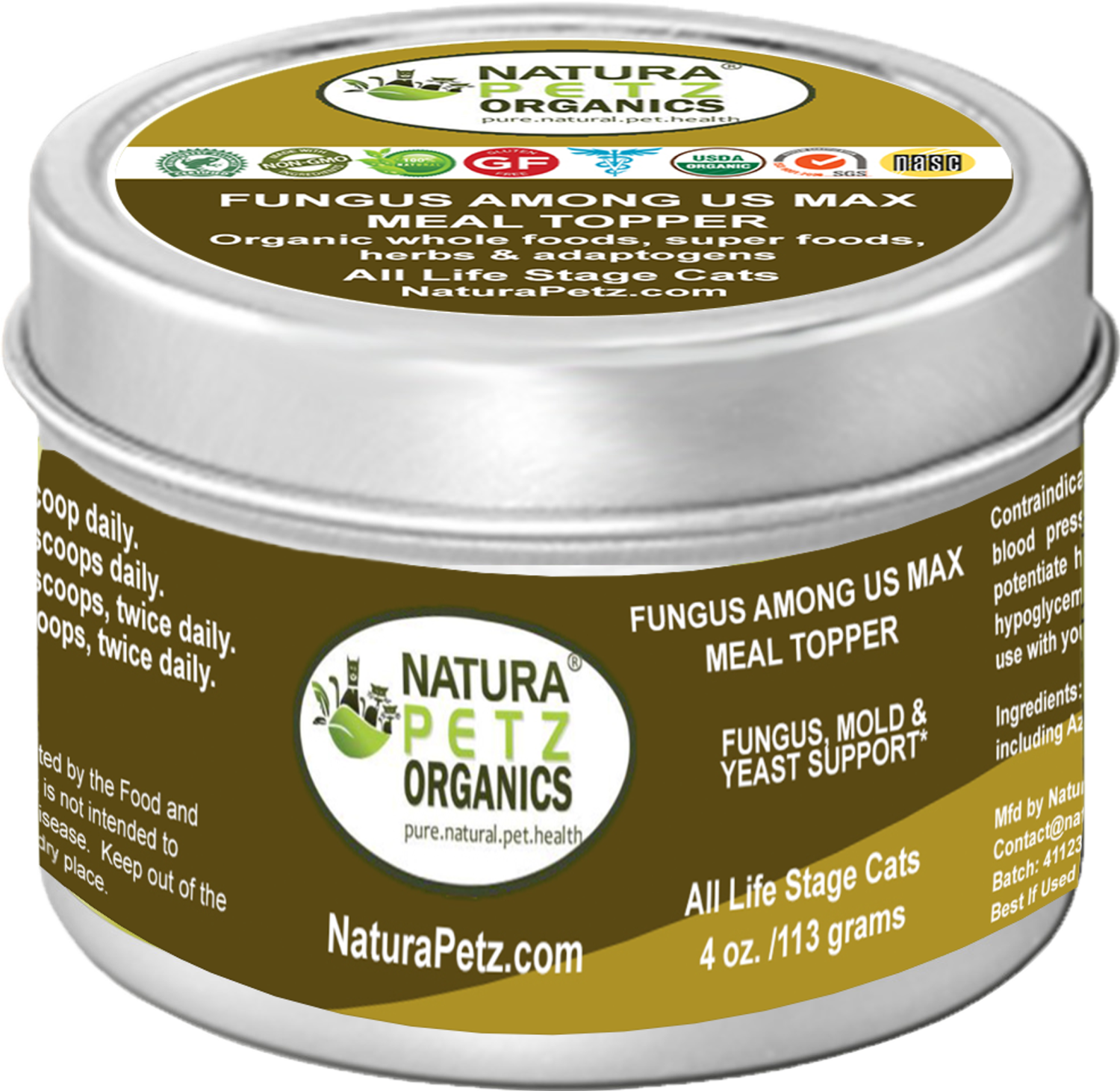 Organic Pet Systems Fungus Among Us Max Meal Topper - Fungus