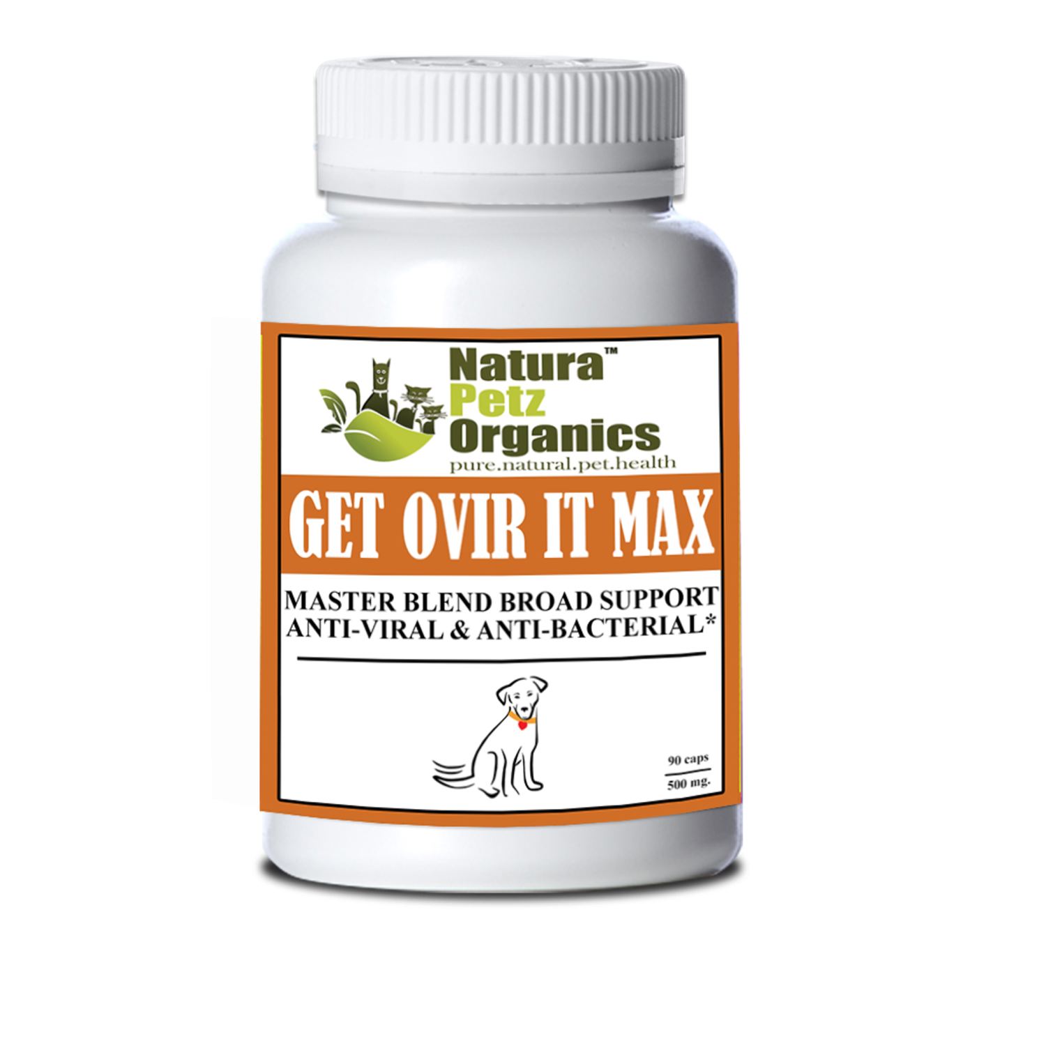 Organic Pet Systems Get Ovir It Max* Master Blend Broad Spectrum Plant Anti Viral Anti Bacterial For Dogs And Cats* Animal Vitamins & Supplements