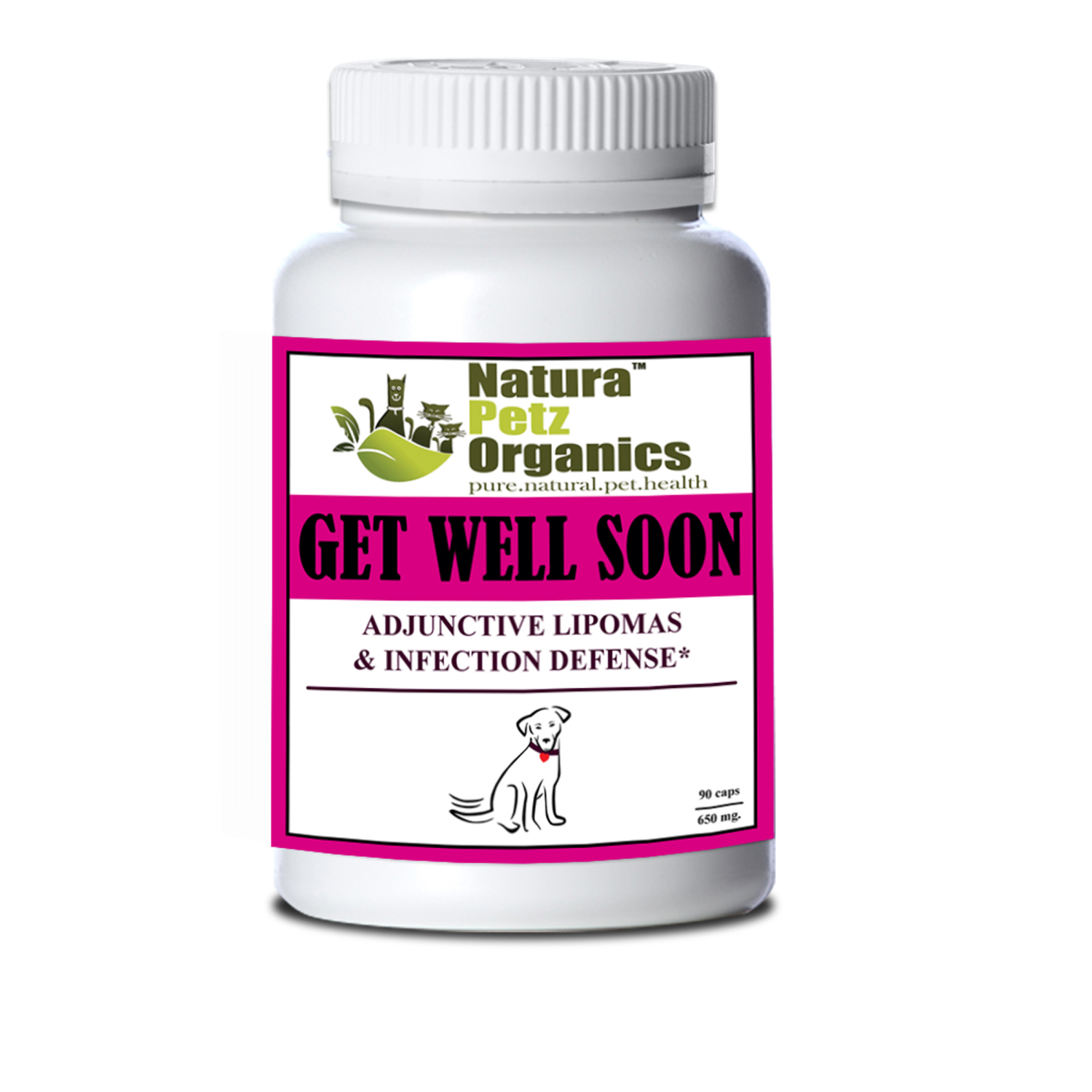 Organic Pet Systems Get Well Soon - Adjunctive Lipoma + Infection Defense* Animal Vitamins & Supplements
