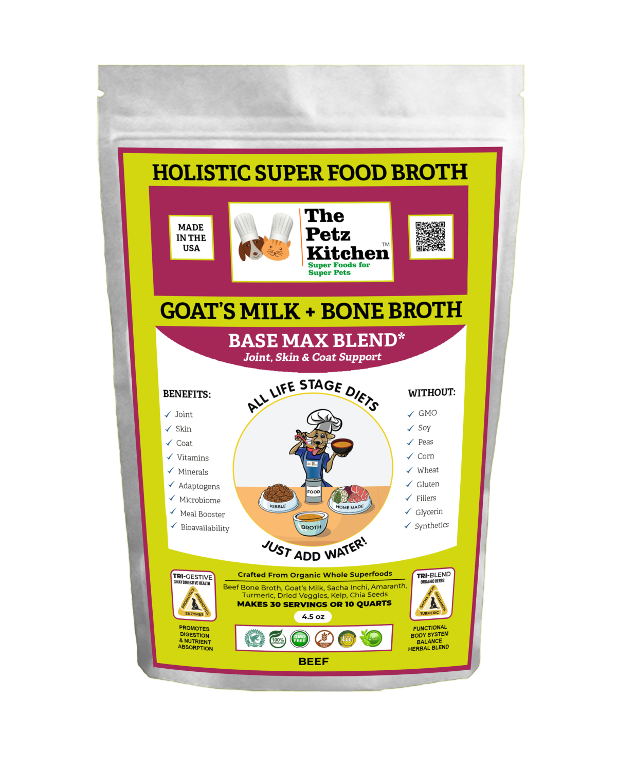 Organic Pet Systems Goats Milk + Bone Broth Base Max* Joint
