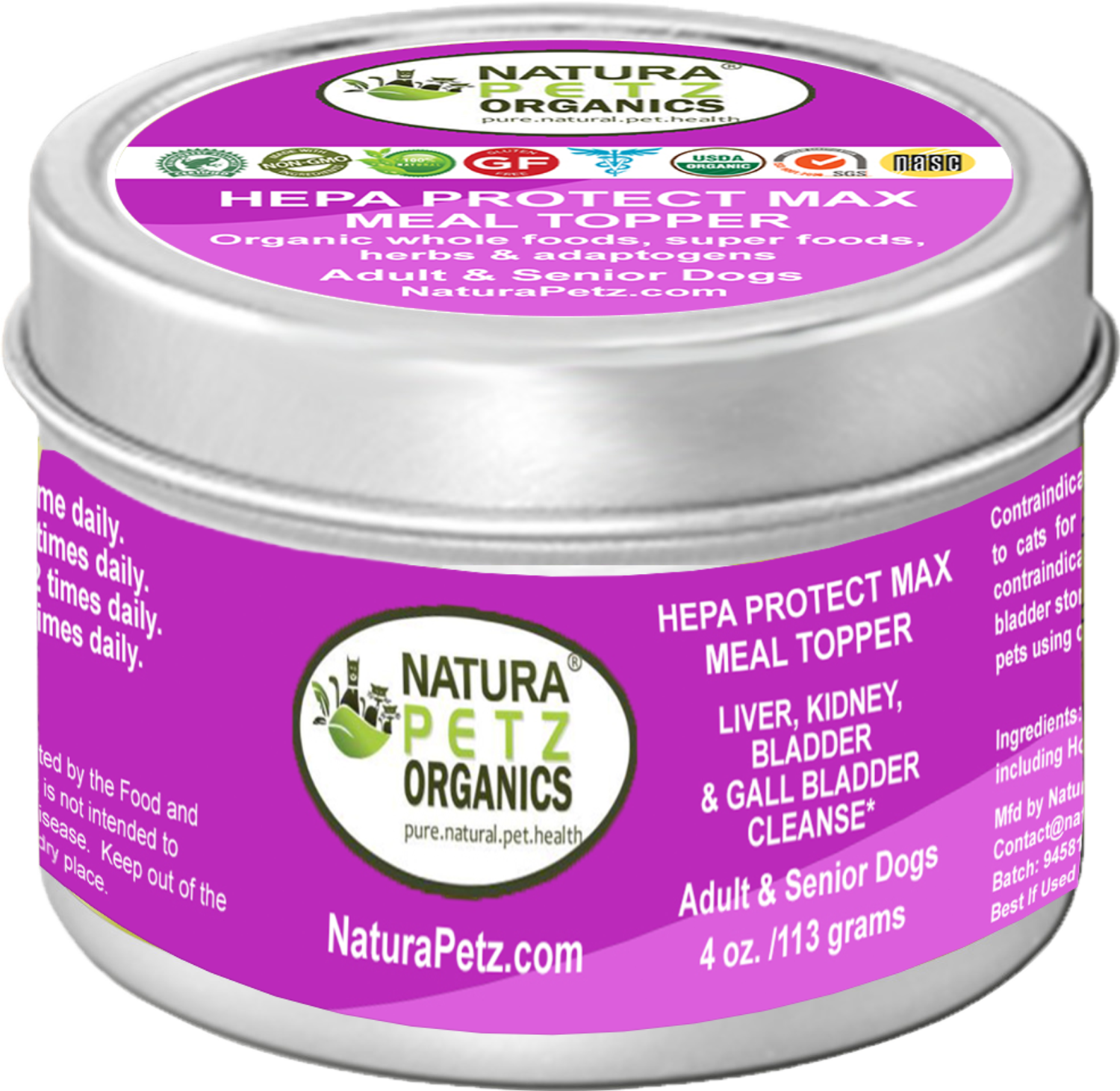 Organic Pet Systems Hepa Protect Max Meal Topper - Liver