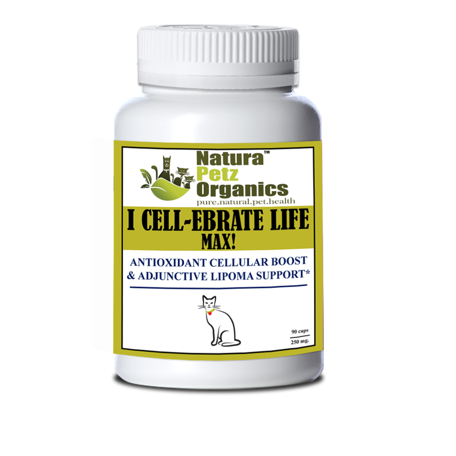 Organic Pet Systems I Cellebrate Life Max - Antioxidant Cellular Boost + Adjunctive Lipoma Support* Animal Vitamins & Supplements