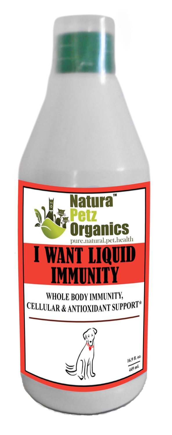 Organic Pet Systems I Want Liquid Immunity - Whole Body Immunity & Antioxidant Cellular Support* Animal Vitamins & Supplements
