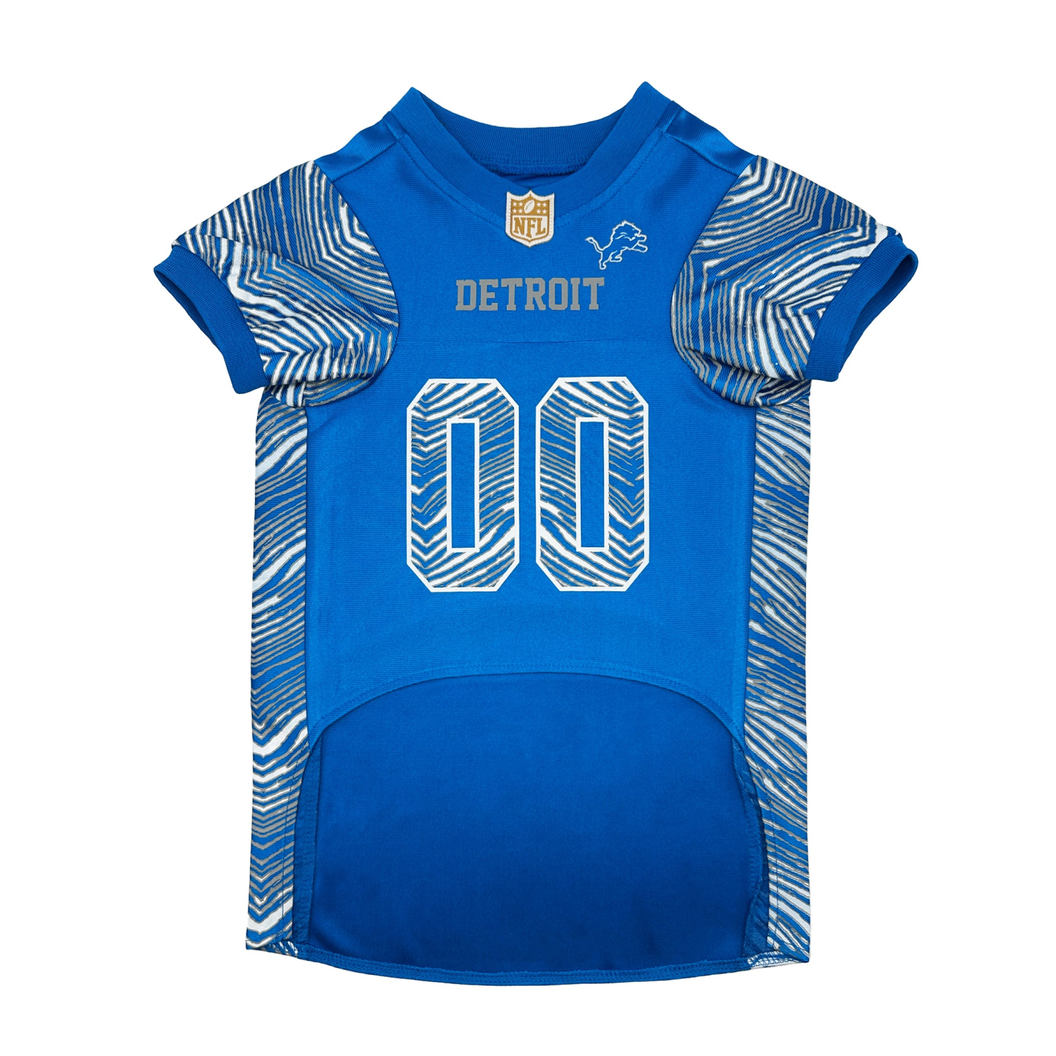 Pets First Co Apparel Pets First Co Detroit Lions Zubaz Pet Jersey Apparel