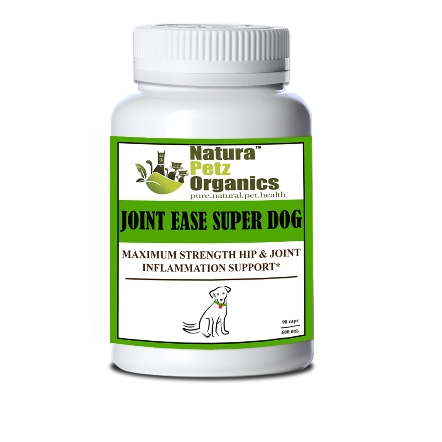 Organic Pet Systems Joint Ease Max Super Dog Super Cat Maximum Strength Hip Joint & Inflammation Support* Animal Vitamins & Supplements