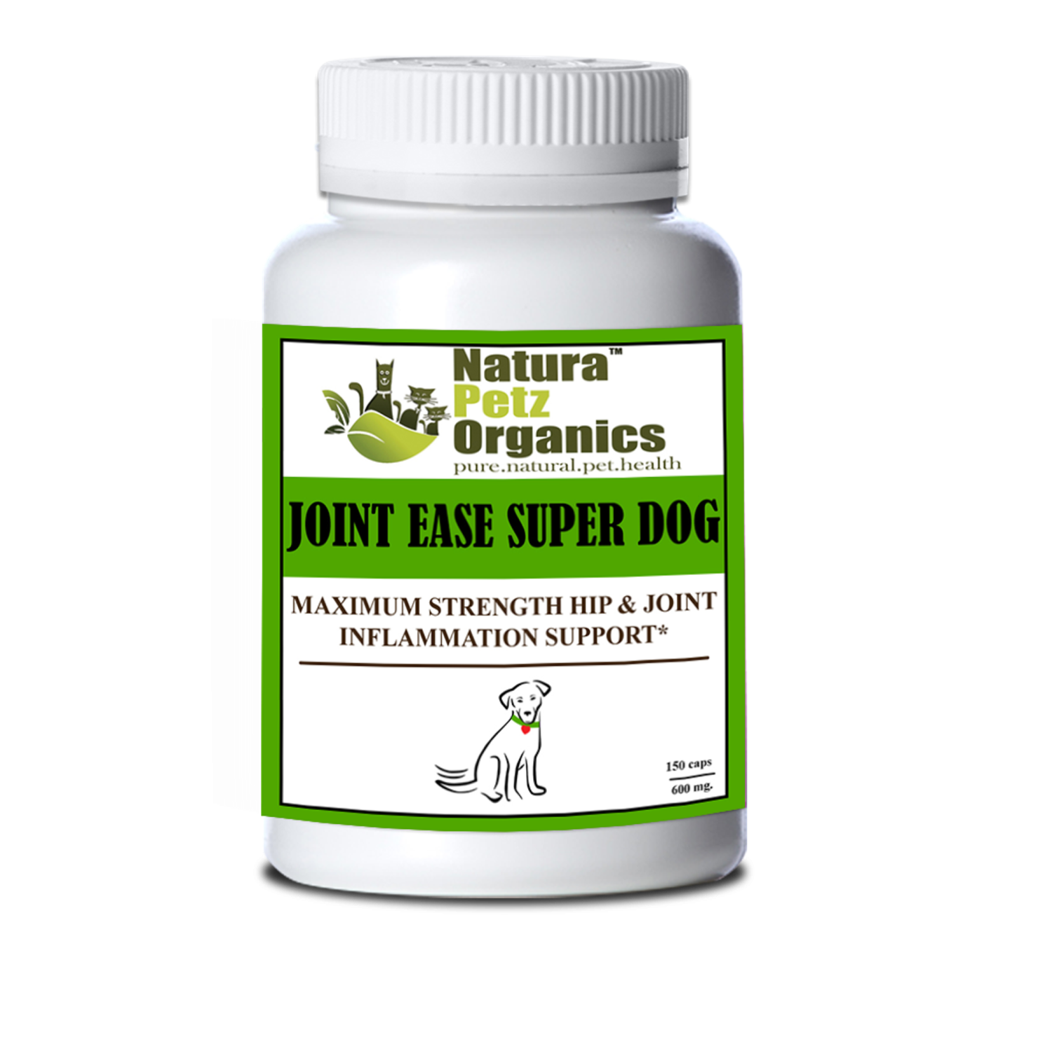 Organic Pet Systems Joint Ease Max Super Dog Super Cat Maximum Strength Hip Joint & Inflammation Support* Animal Vitamins & Supplements