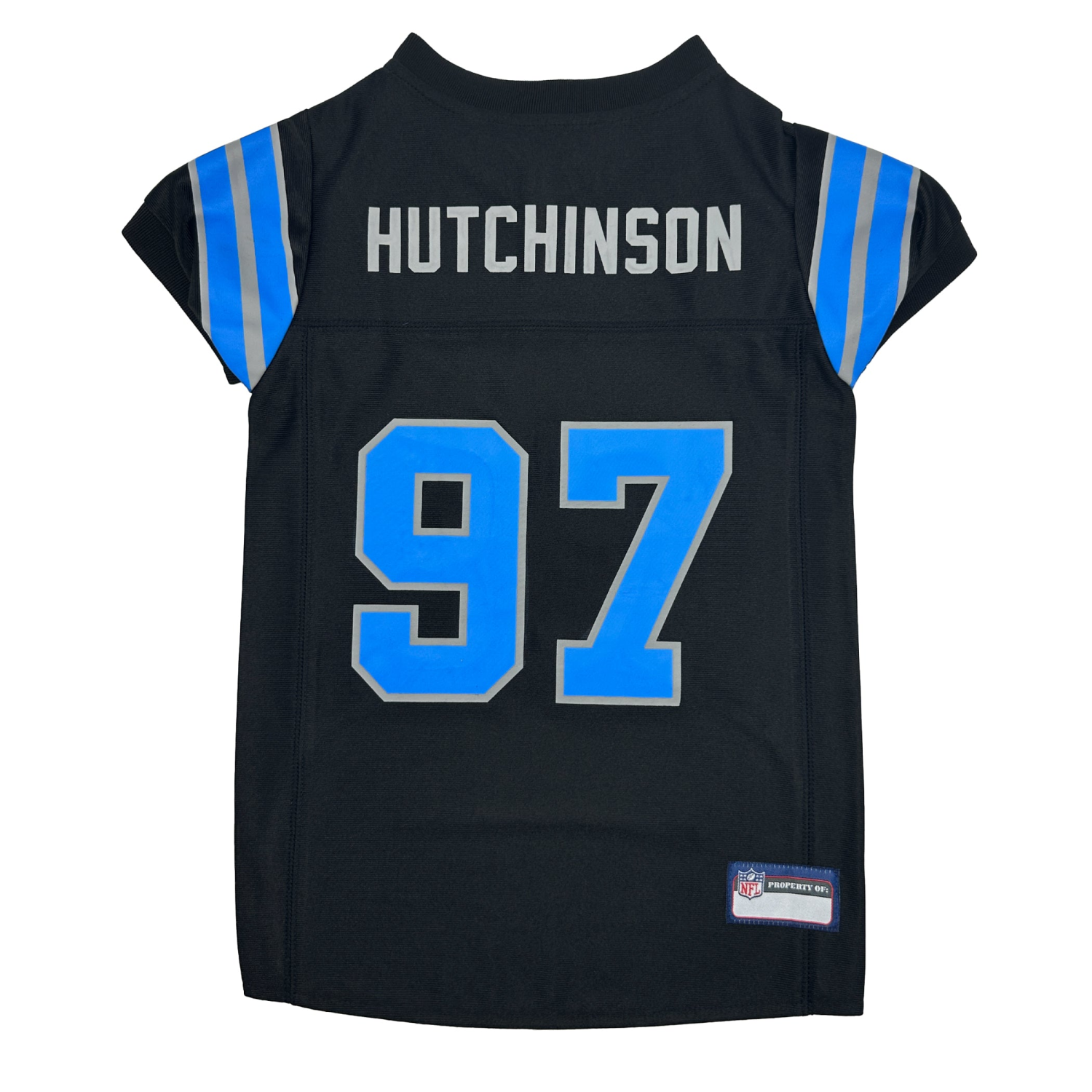 Pets First Co Aidan Hutchinson Alternate Black Pet Jersey (Det) Apparel