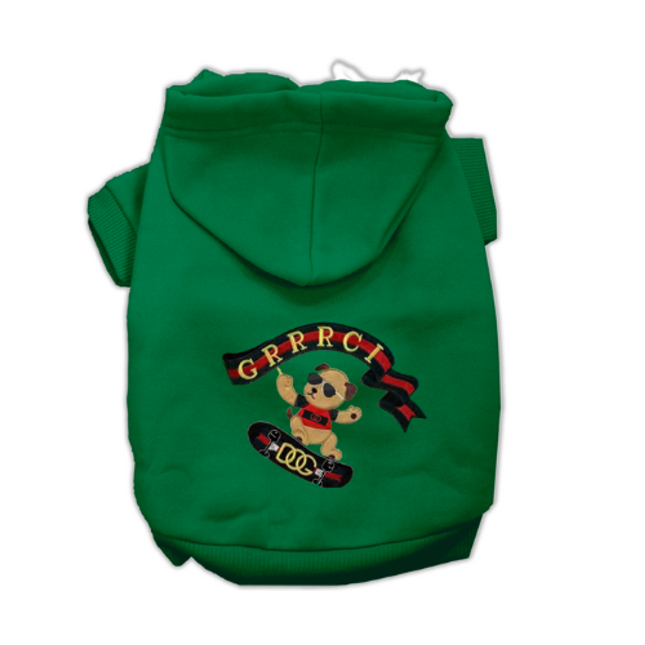 Bark Fifth Avenue GG Skateboard Dog Hoodie Dog Clothes