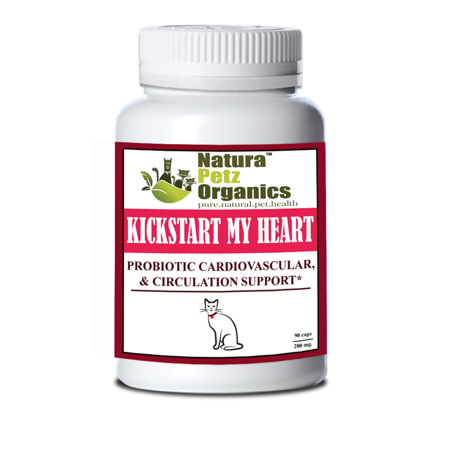 Organic Pet Systems Kick Start My Heart Probiotic Heart (Cardiovascular) & Circulation Support* Animal Vitamins & Supplements