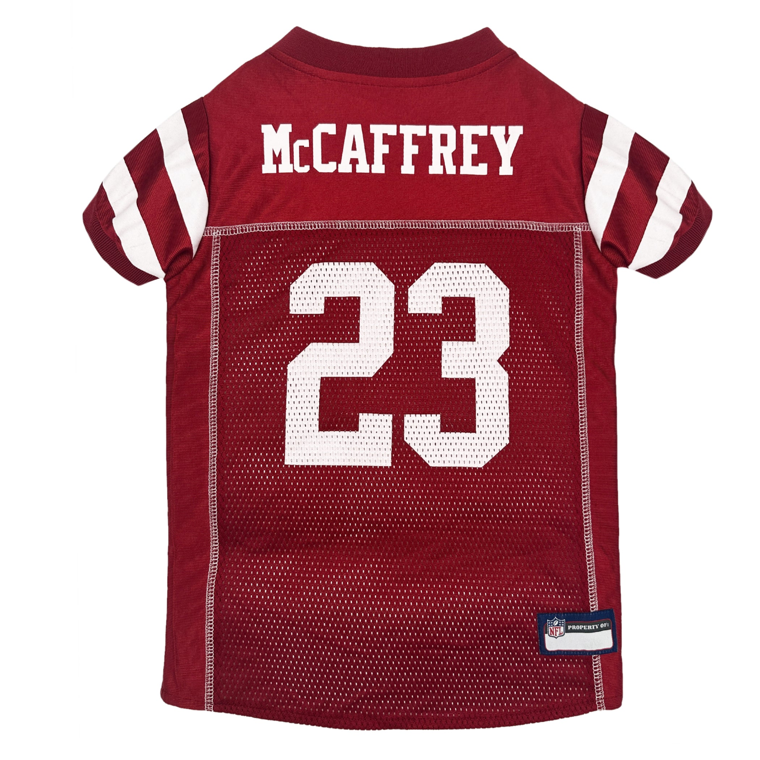 Pets First Co Christian Mccaffrey Pet Striped Jersey (San) Apparel