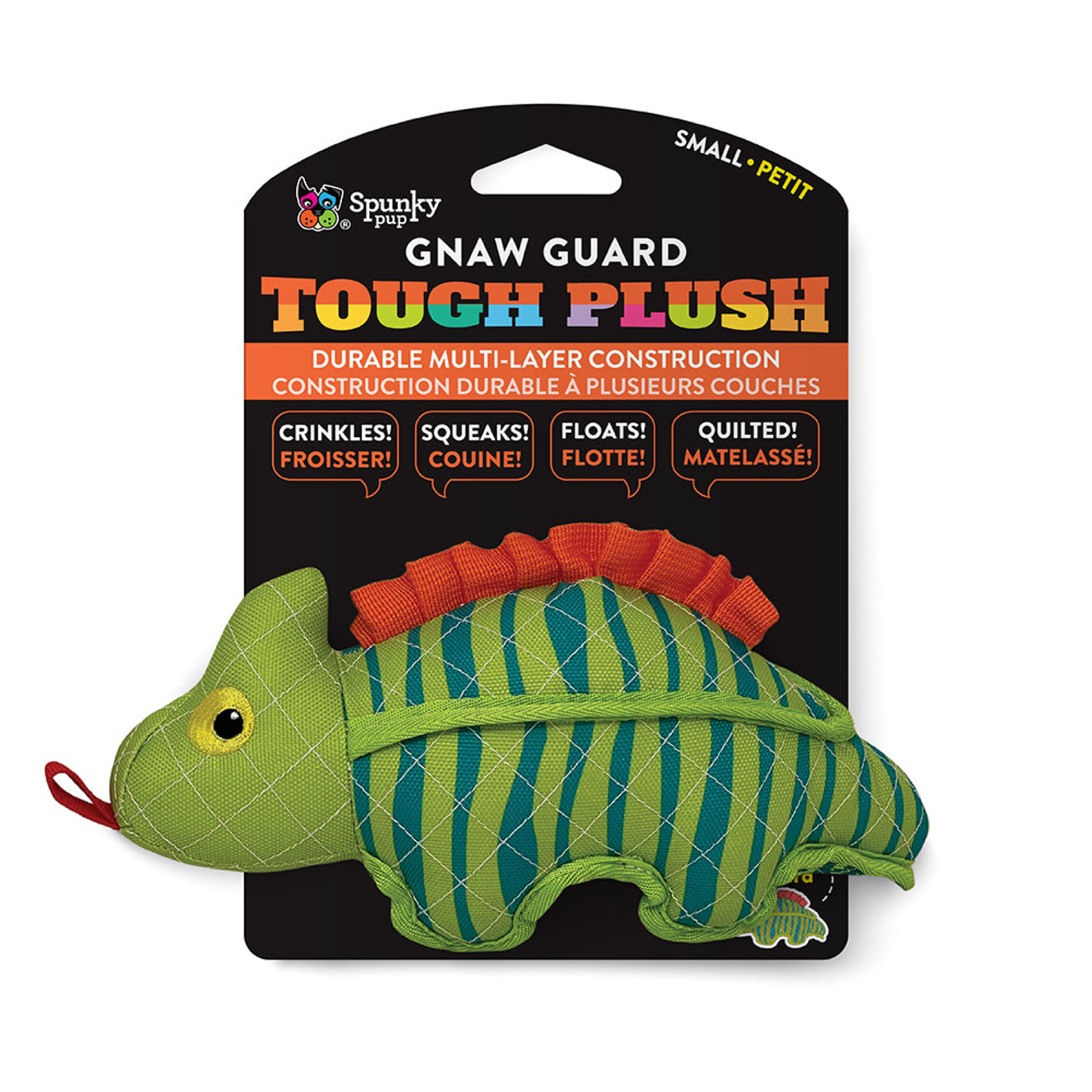 Spunky Pup Dog Toys Neon Tough Plush Dog Toys