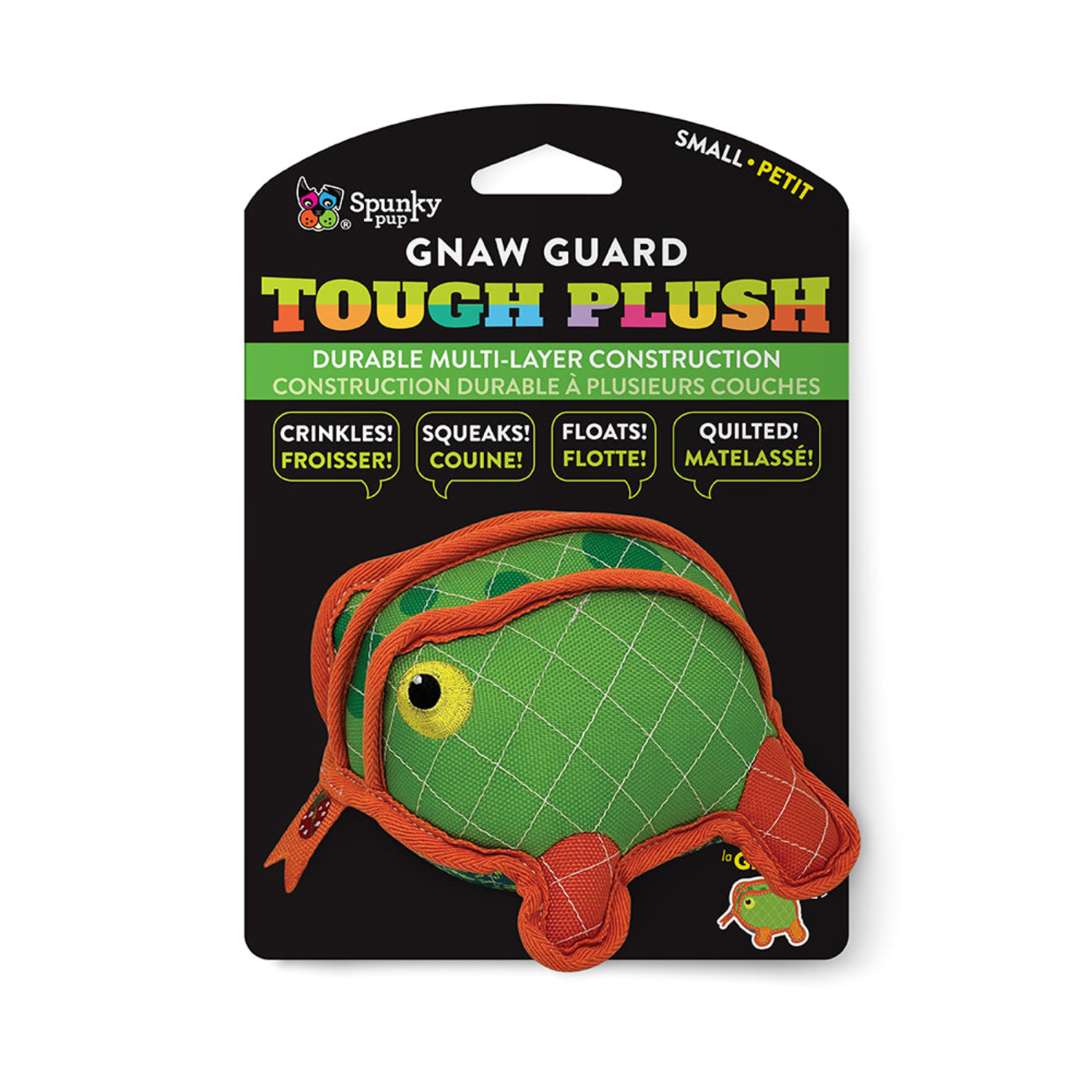 Spunky Pup Dog Toys Neon Tough Plush Dog Toys