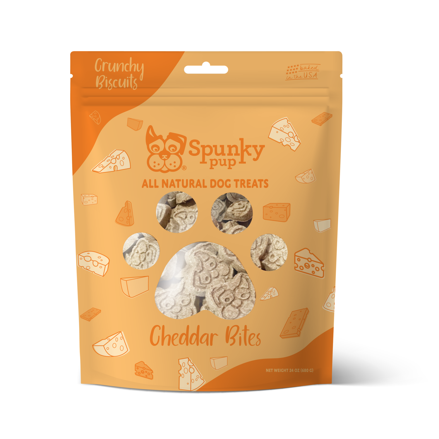 Spunky Pup Dog Toys All Natural Baked Biscuits - 24 OZ Dog Toys
