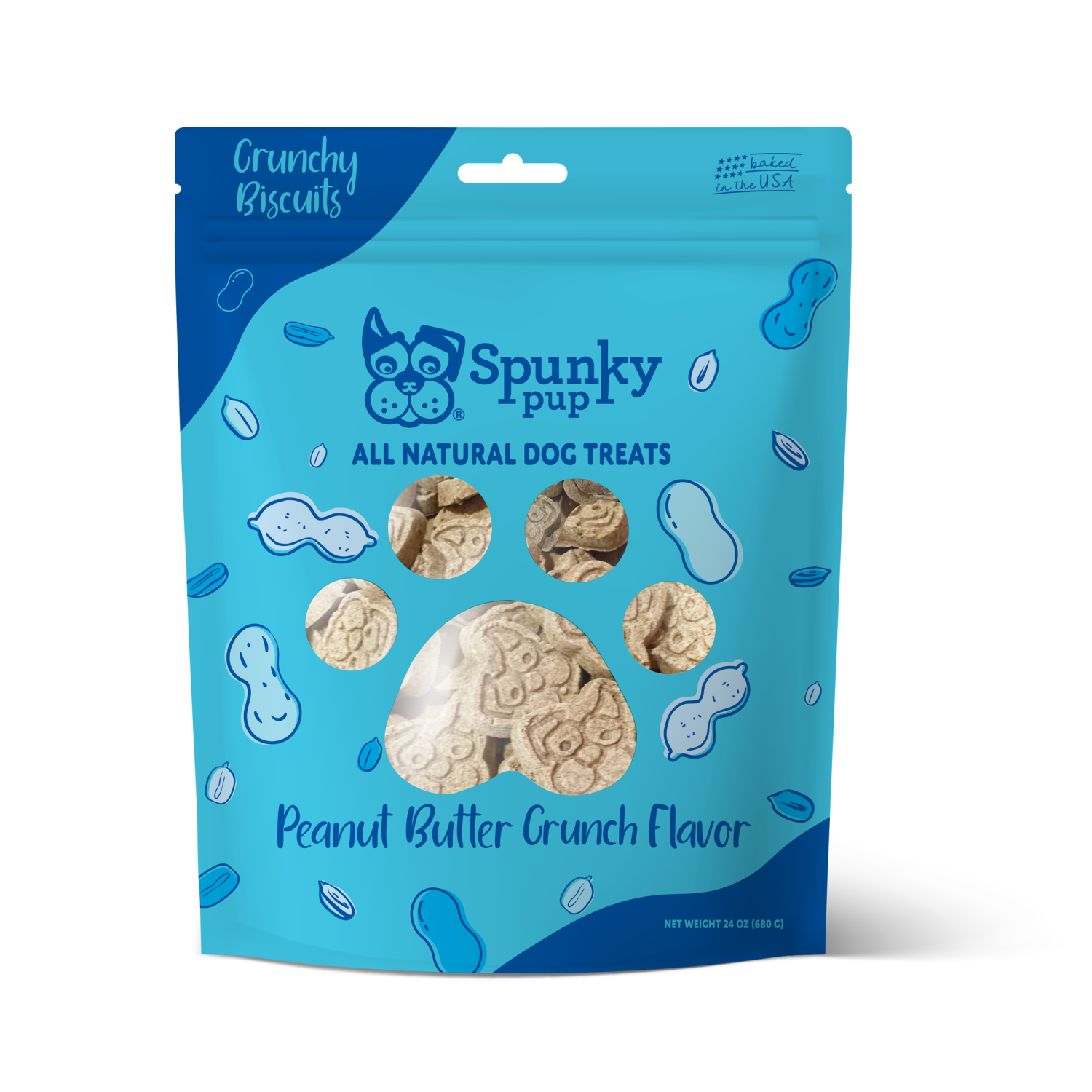 Spunky Pup Dog Toys All Natural Baked Biscuits - 24 OZ Dog Toys