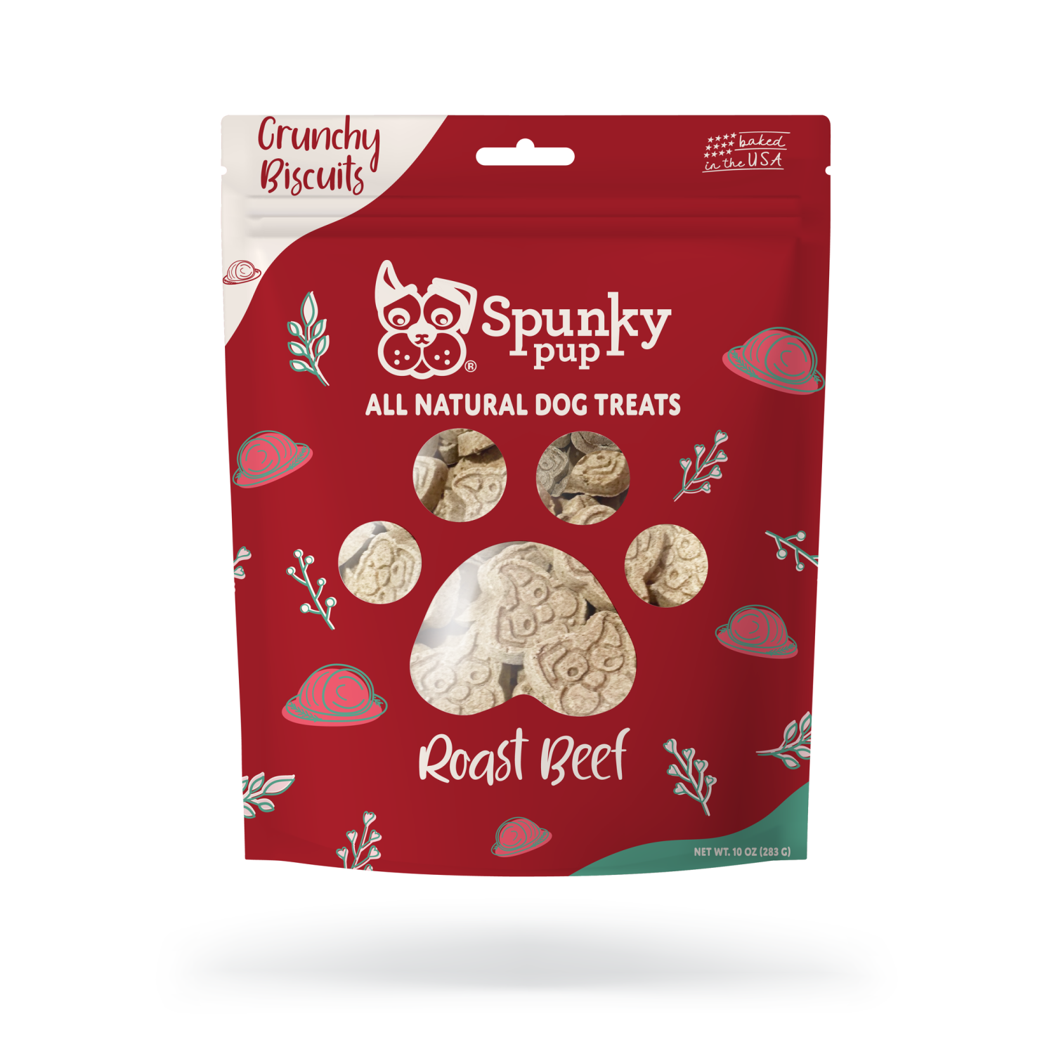 Spunky Pup Dog Toys All Natural Baked Biscuits - 10 oz Dog Toys