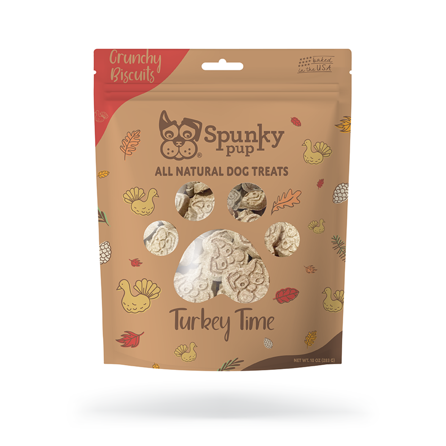 Spunky Pup Dog Toys All Natural Baked Biscuits - 10 oz Dog Toys
