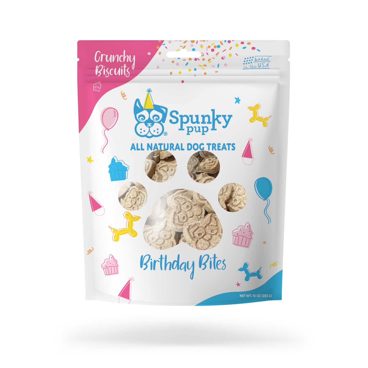 Spunky Pup Dog Toys All Natural Baked Biscuits - 10 oz Dog Toys