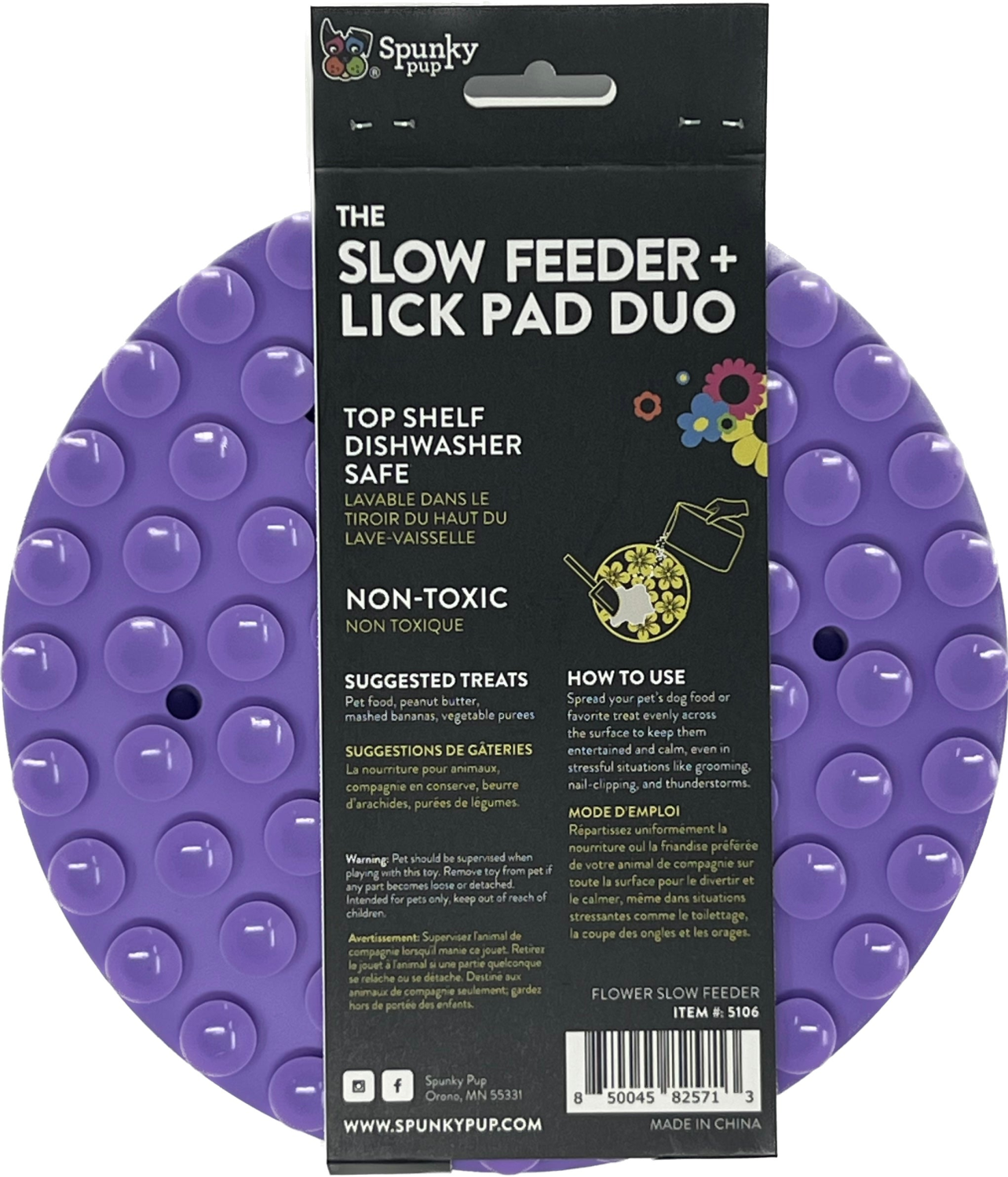 Spunky Pup Dog Toys Slow Feeder - Lick Pad Combo Dog Toys
