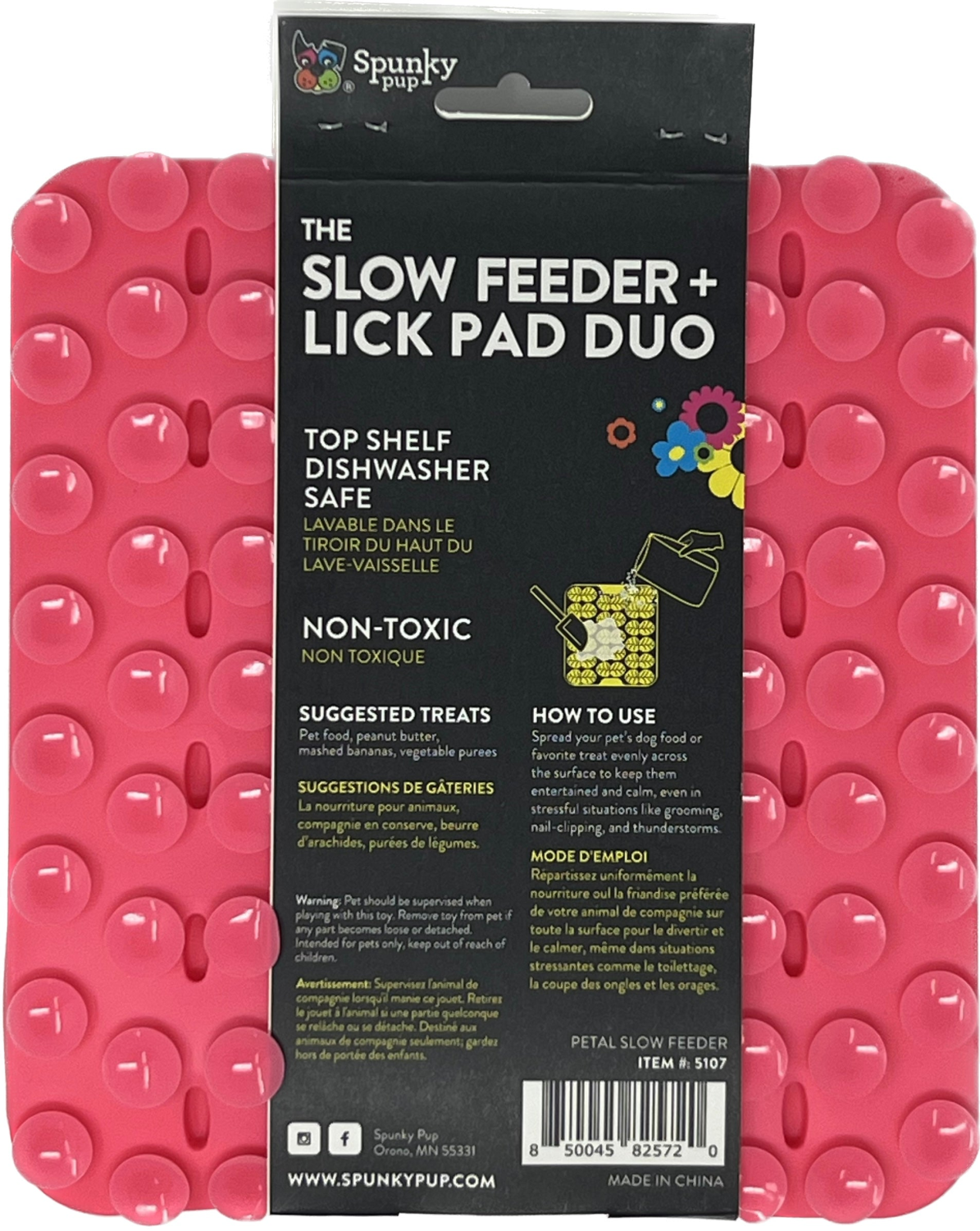 Spunky Pup Dog Toys Slow Feeder - Lick Pad Combo Dog Toys