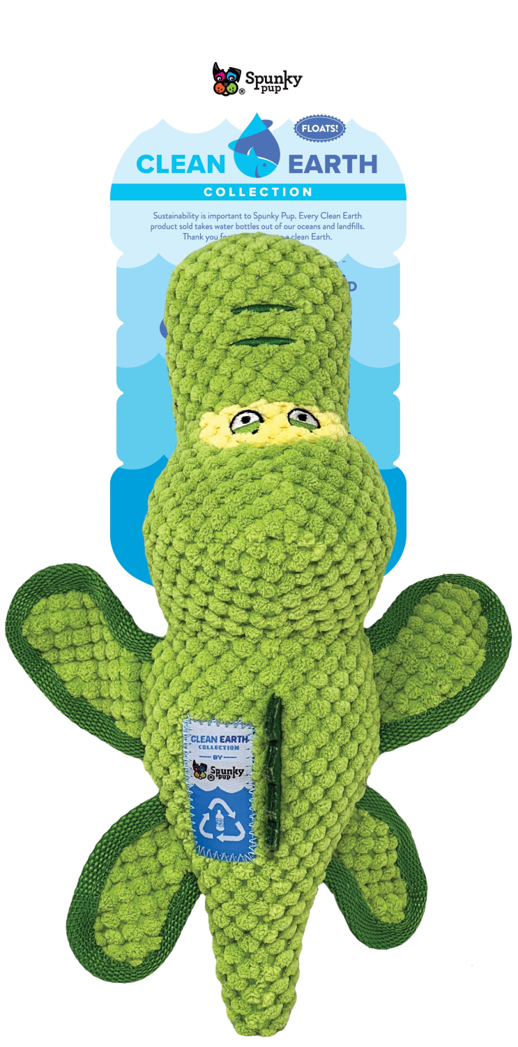 Spunky Pup Dog Toys Clean Earth Plush - Textured - 100% Sustainable Dog Toys