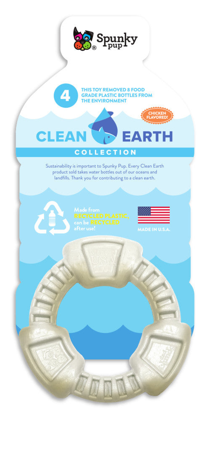 Spunky Pup Dog Toys Clean Earth Hard Chews - 100% Sustainable - USA Made Dog Toys