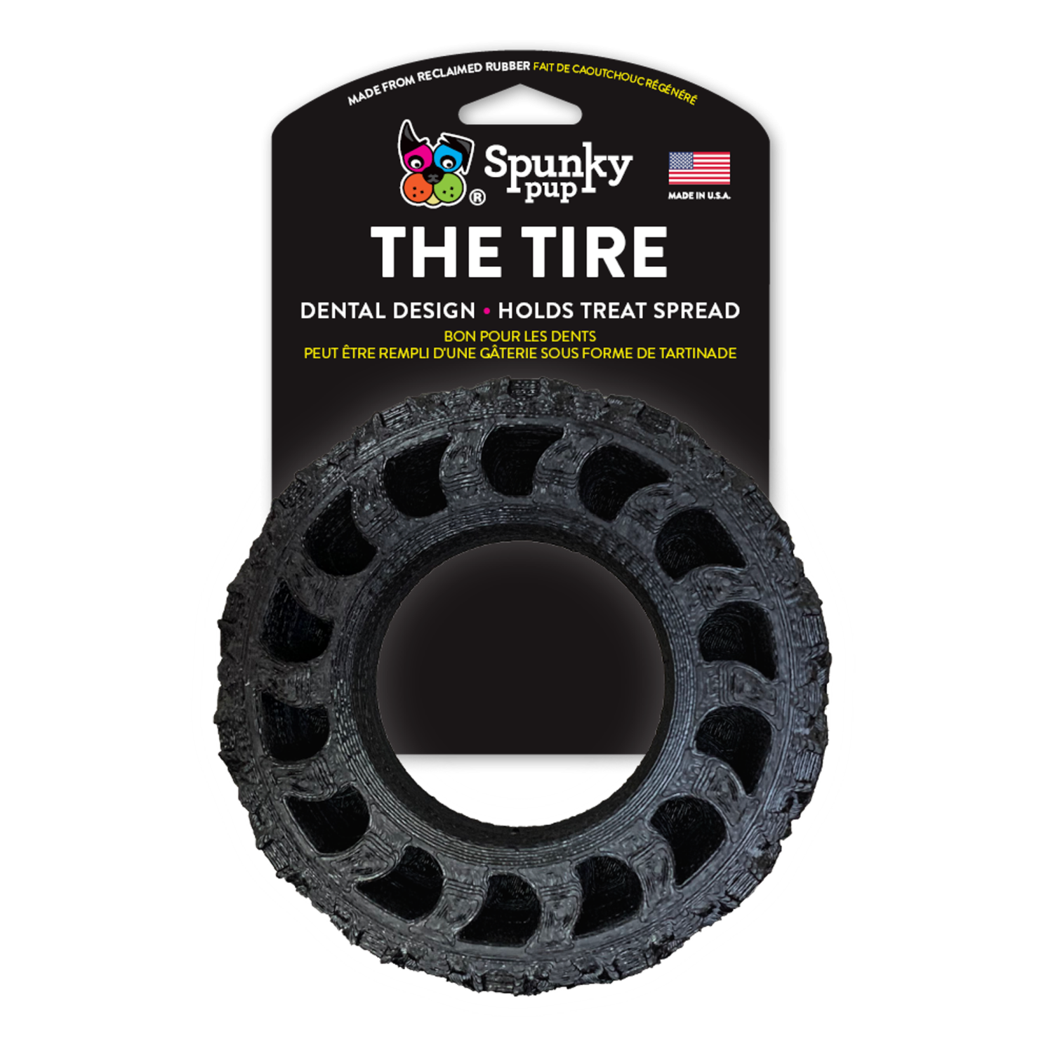 Spunky Pup Dog Toys The Tire - USA Made Dog Toys