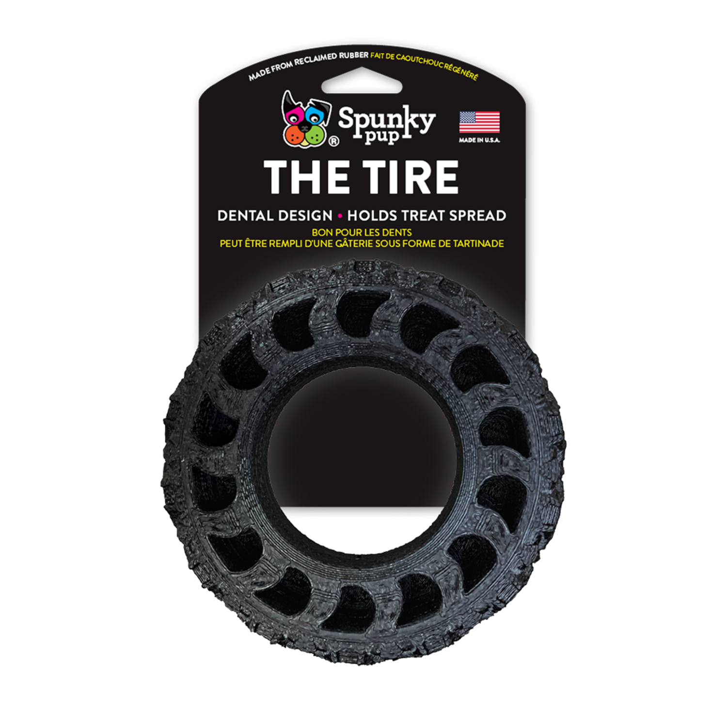 Spunky Pup Dog Toys The Tire - USA Made Dog Toys