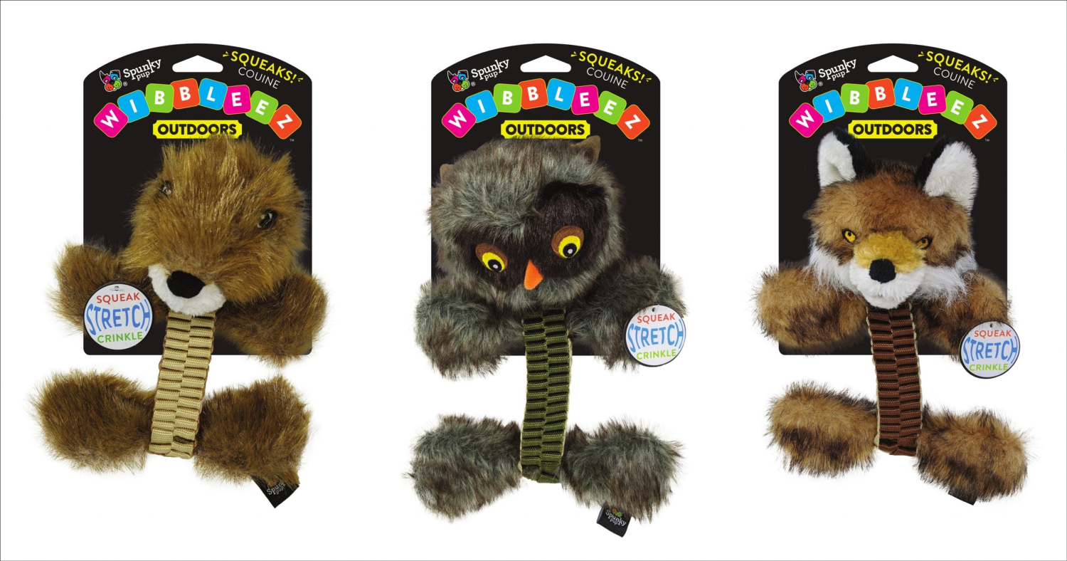 Spunky Pup Dog Toys Wibbleez - Stretch & Squeak Dog Toys
