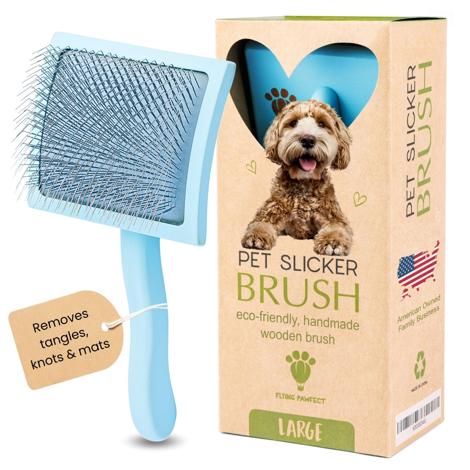 Sakabase Innovations LLC Curved Slicker Brush - Heavy Duty Grooming with Ease Tools