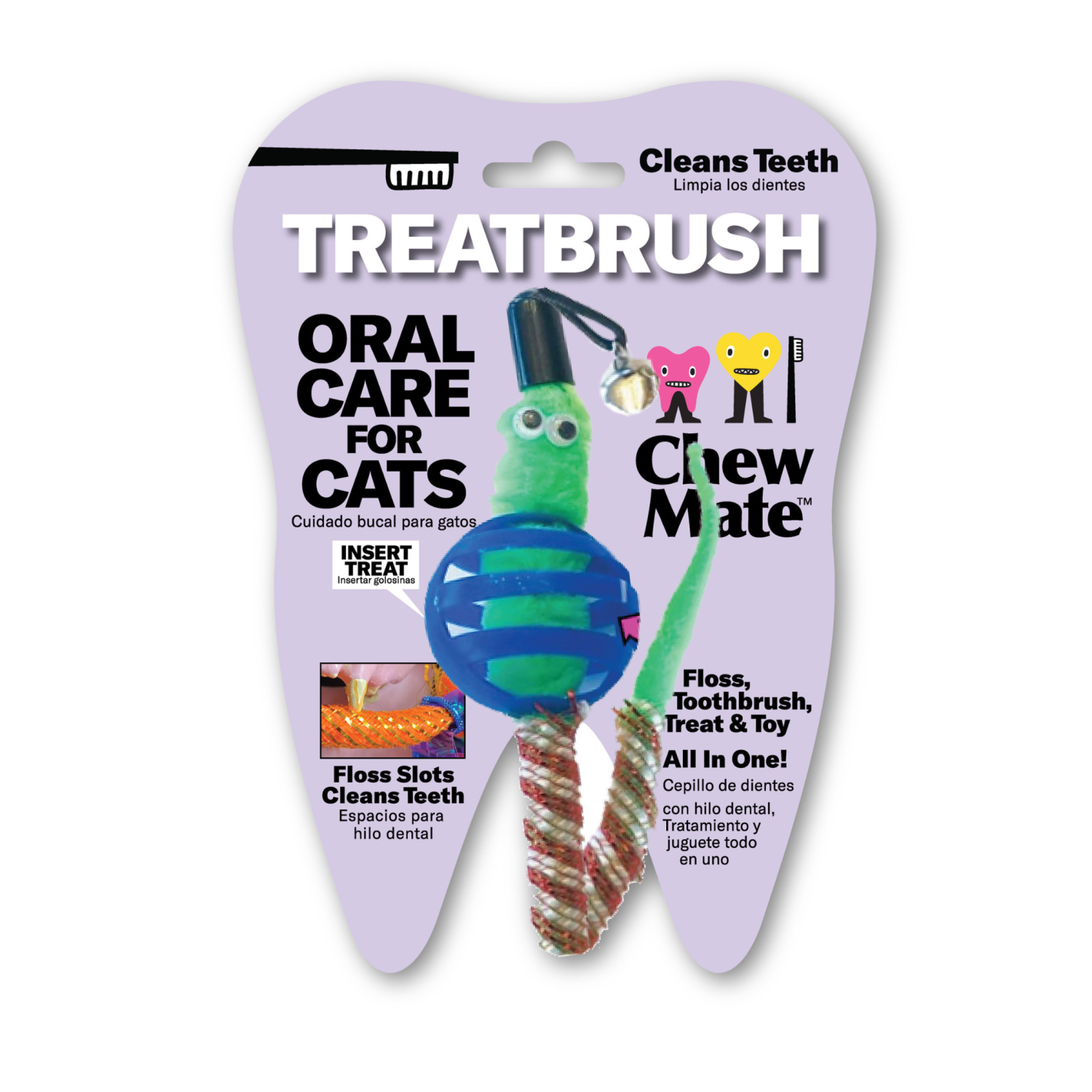 Chewmate (Allnat Innovations Inc) Oral Care Floss & Treat Toothbrush Toy Dental Care