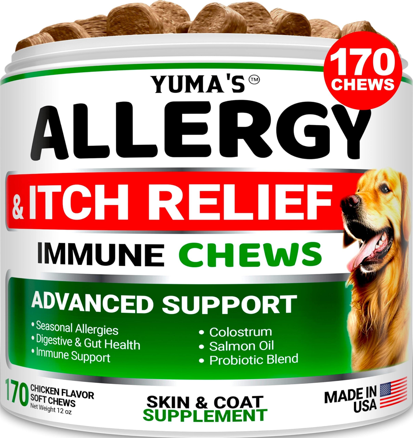 Onlihub Inc Dog Allergy Relief Chews Pet Supplements