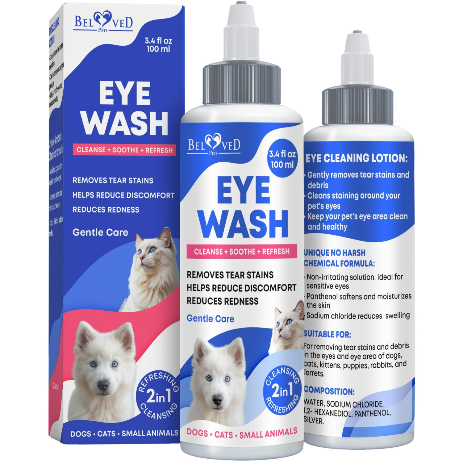 Onlihub Inc Cat & Dog Eye Drops & Tear Eye Infection Treatmen Pet Supplements