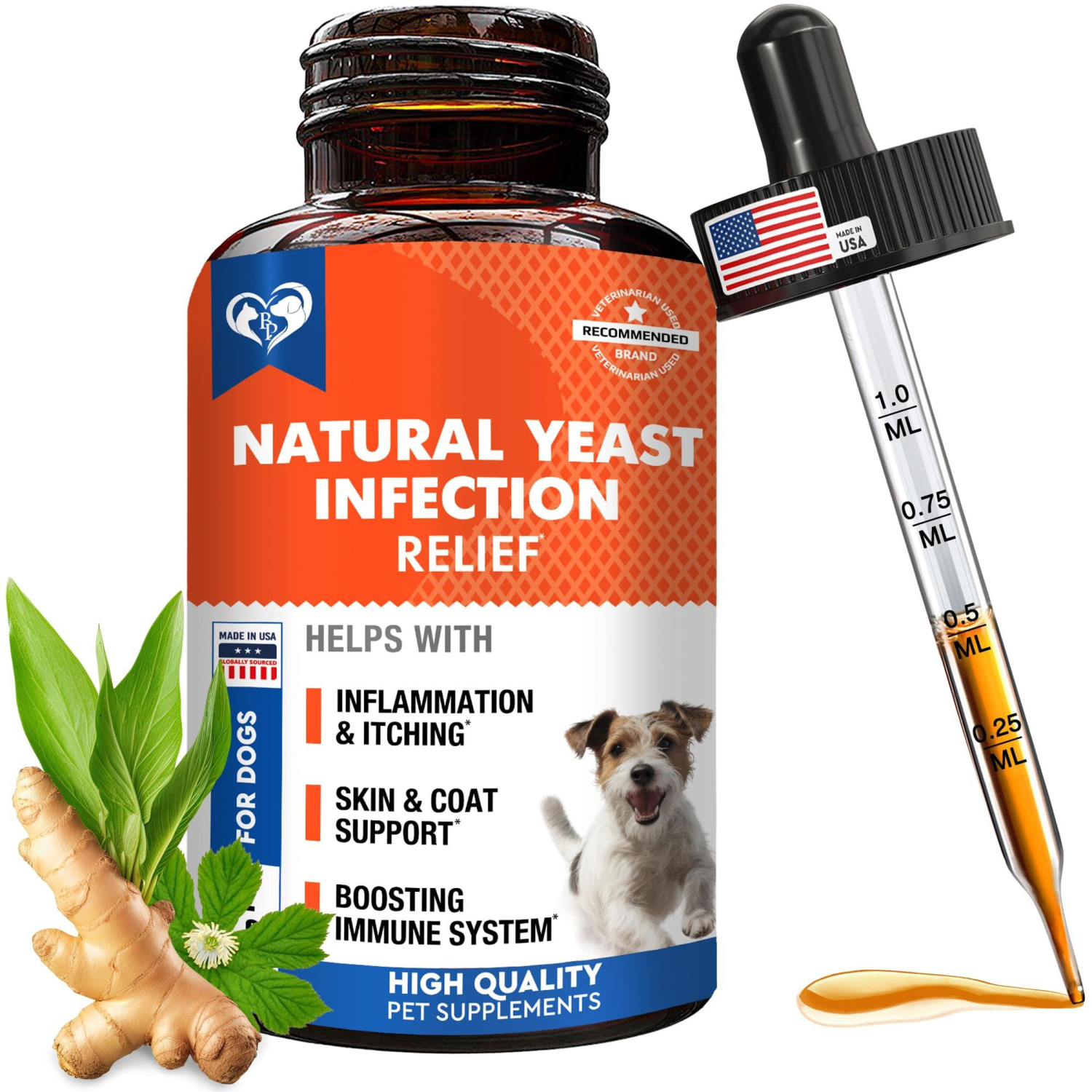 Onlihub Inc Natural Dog Yeast Infection Anti Itch Treatment Pet Supplements