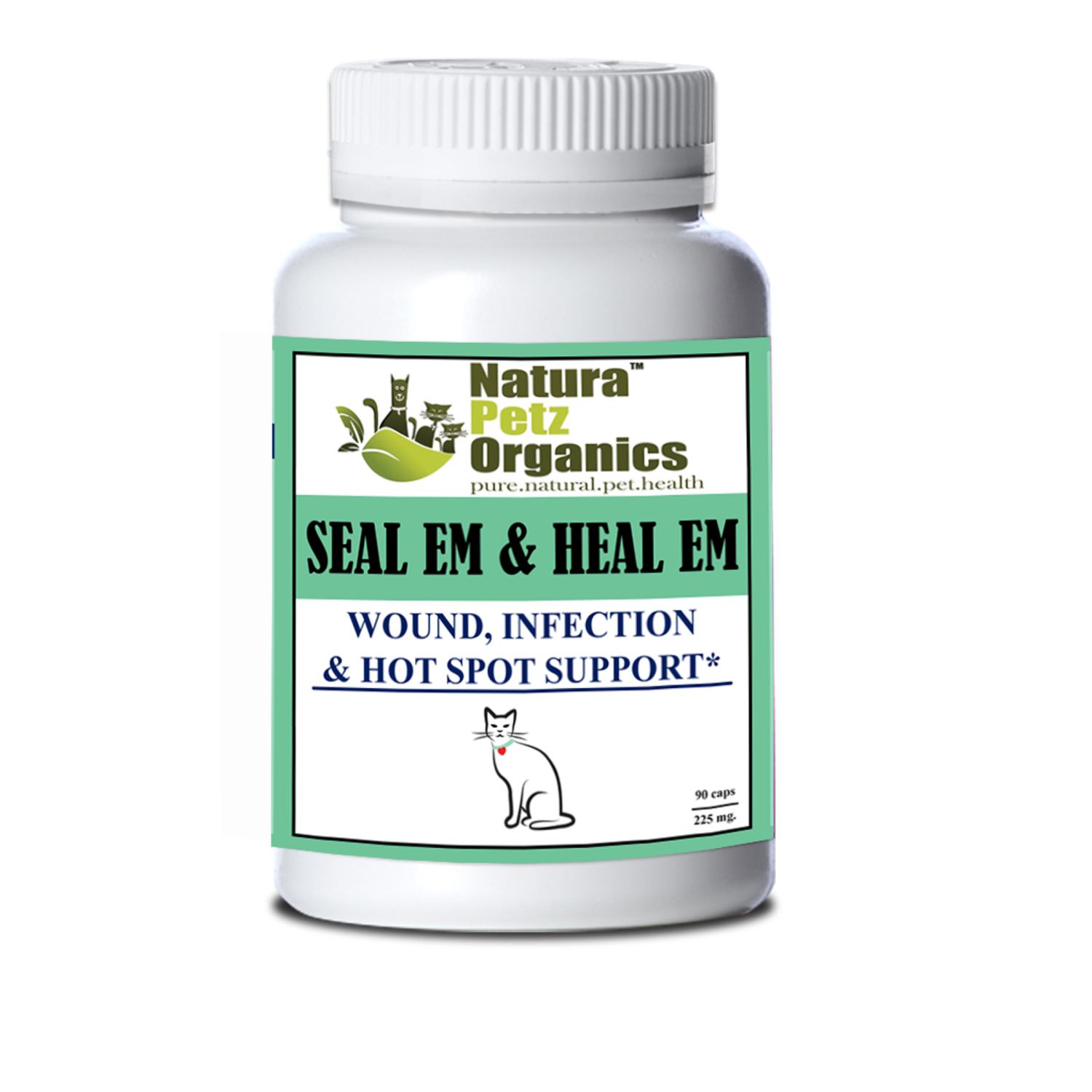 Organic Pet Systems Seal Em & Heal Em Capsules Dog Cat & Small Animal*  Wound
