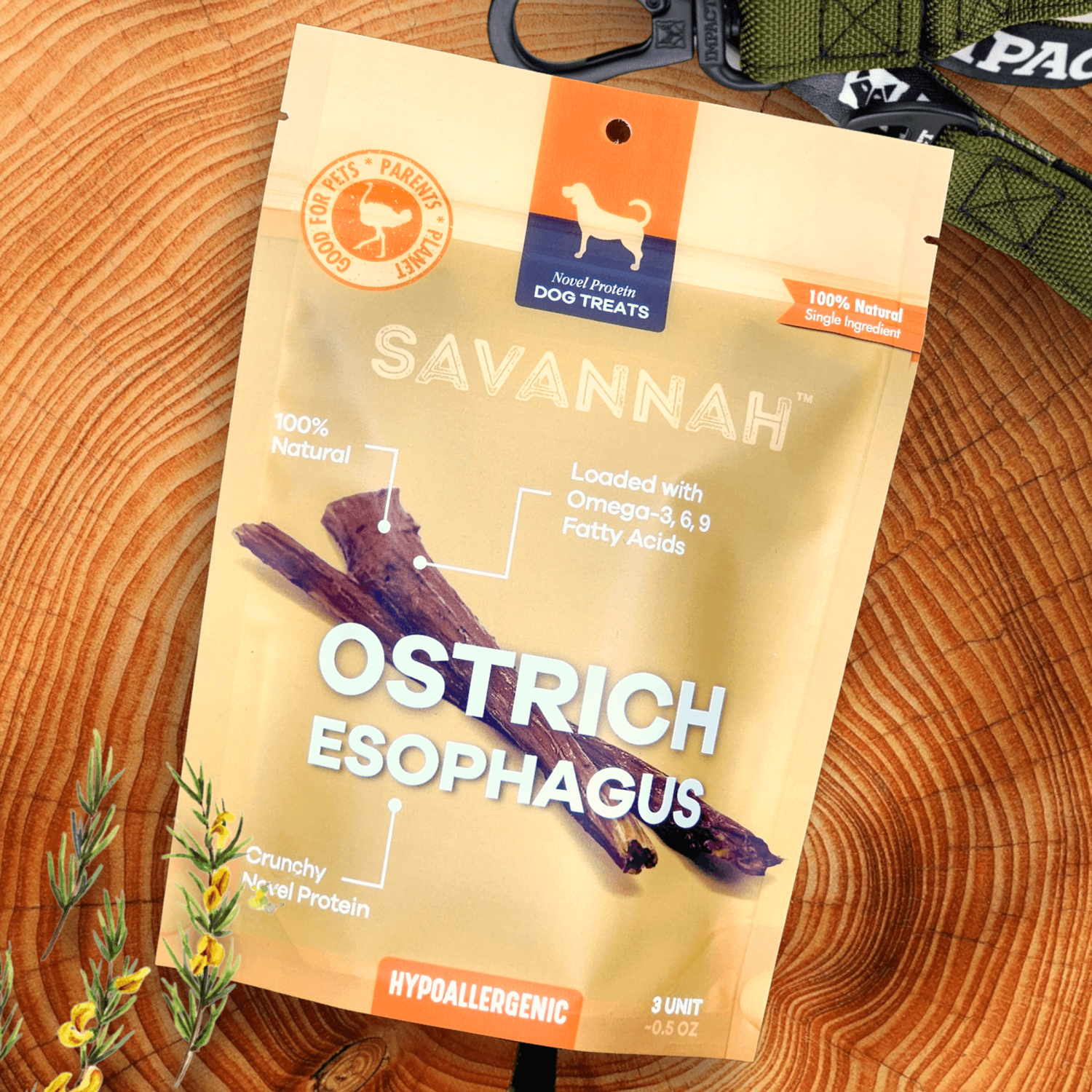 OstriTreats INC Crunchy Ostrich Esophagus Pieces: The Light & Airy