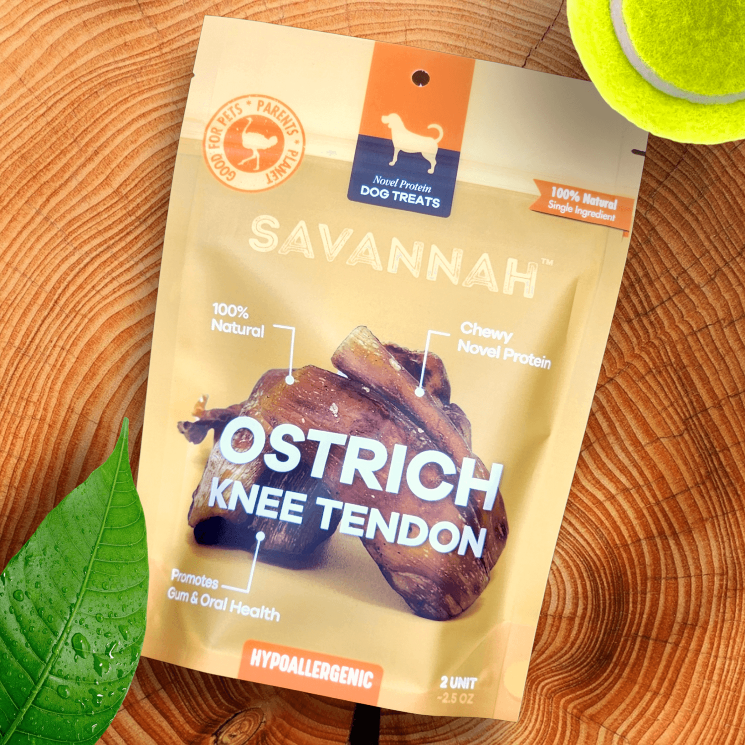 OstriTreats INC Chewy Ostrich Knee Tendon: The Satisfying