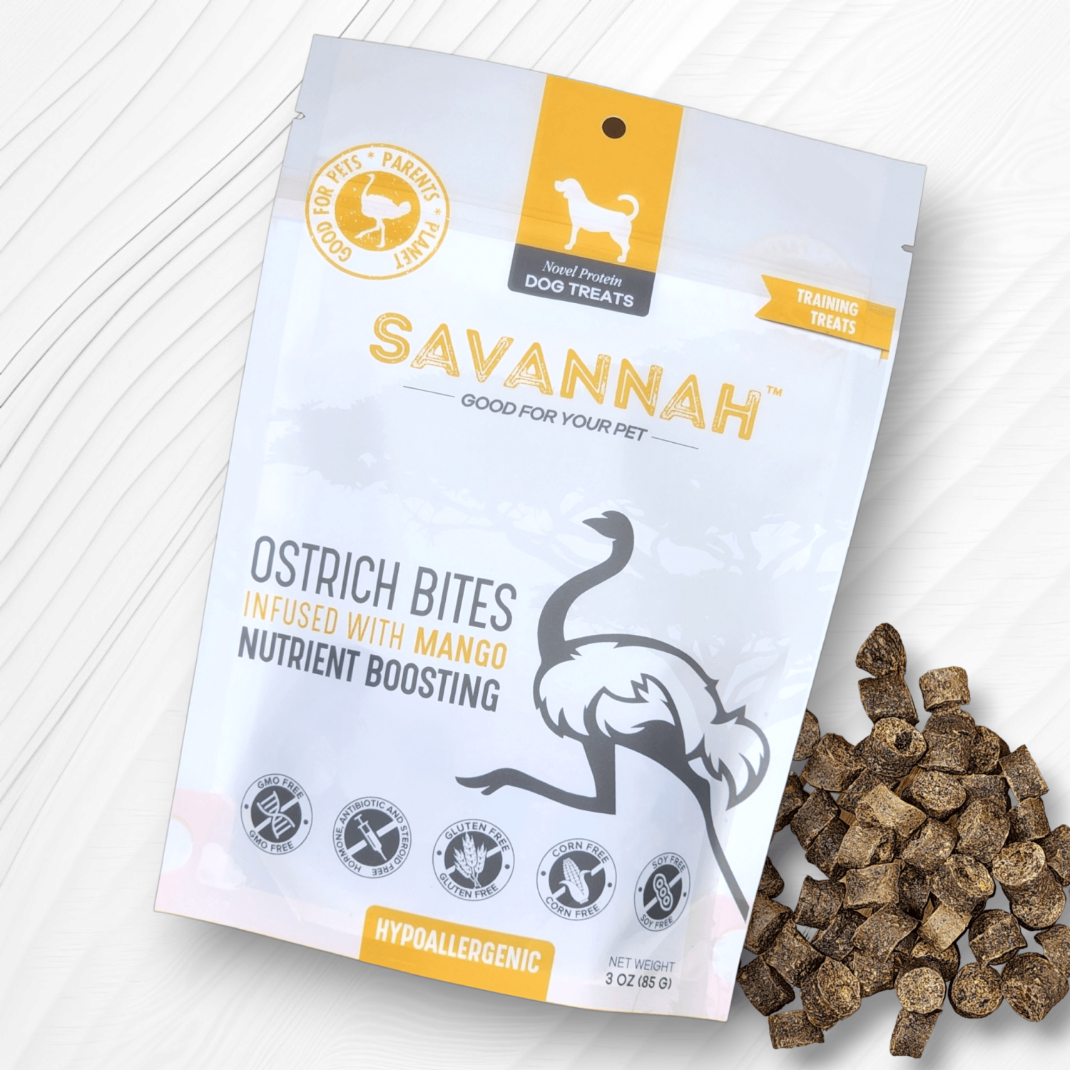 OstriTreats INC Ostrich Bites with Mango : The Tropical