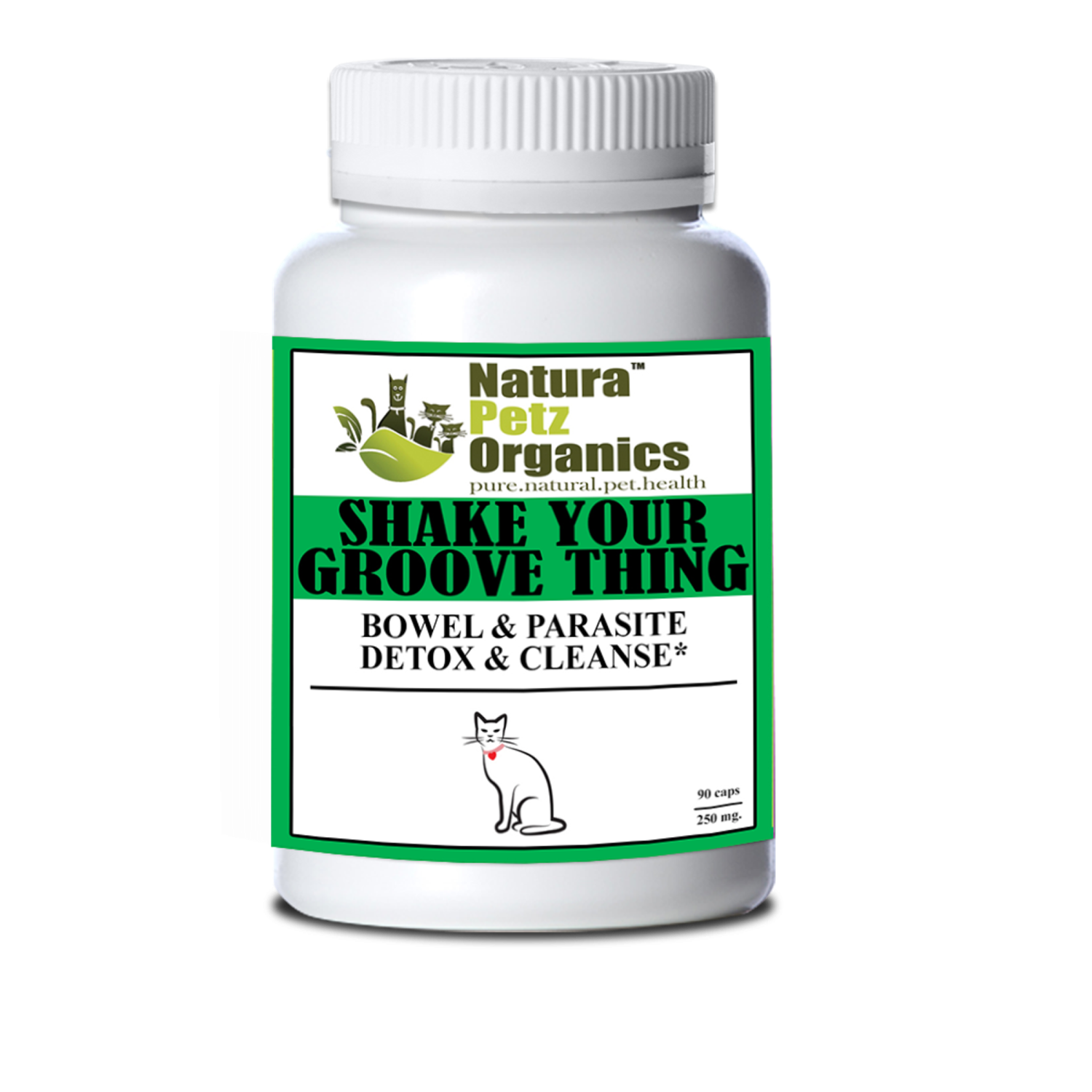 Organic Pet Systems Shake Your Groove Thing - Bowel & Parasite Detox & Cleanse* Animal Vitamins & Supplements
