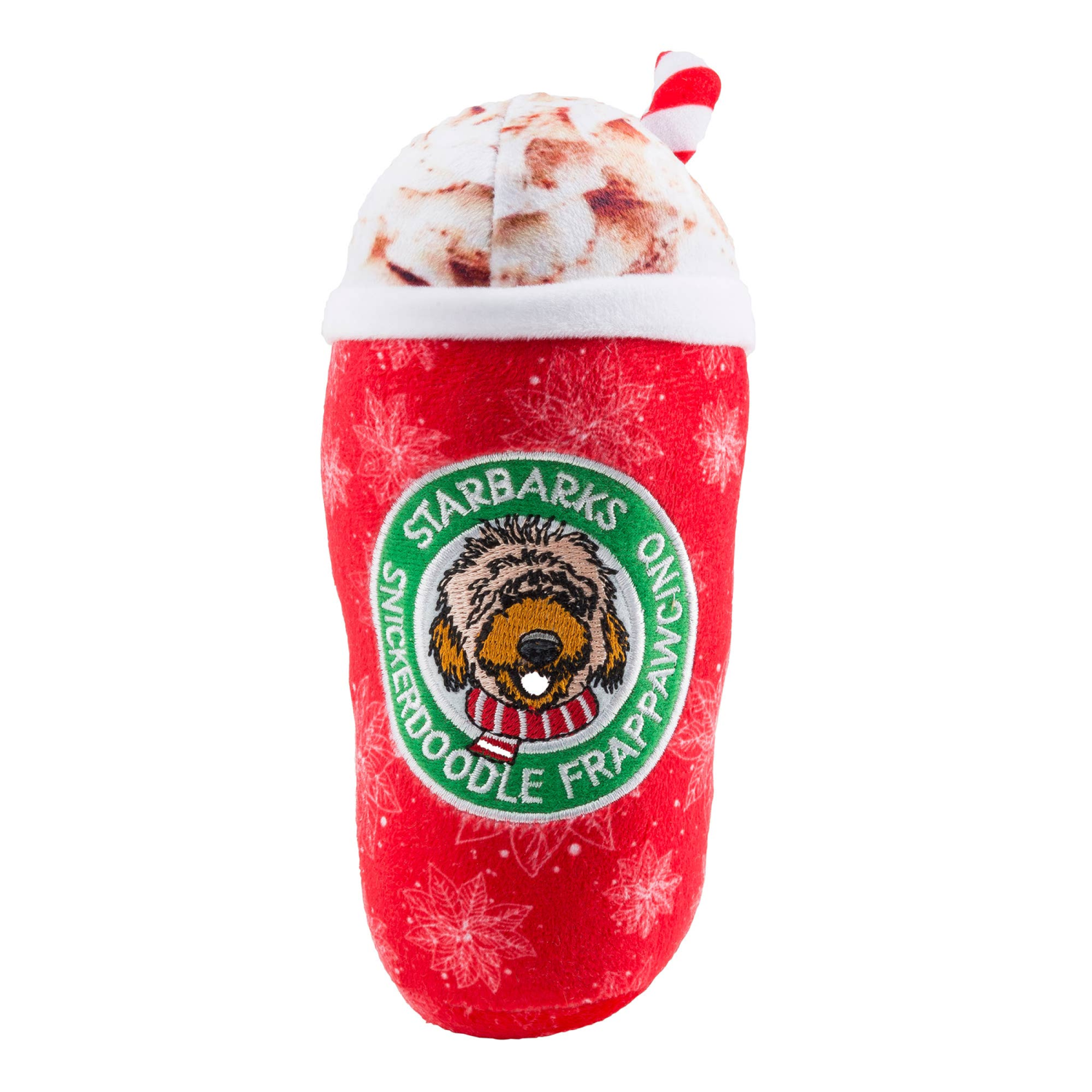 Haute Diggity Dog LLC Starbarks Snickerdoodle Frappawcino Christmas Dog Toys Dog Toys