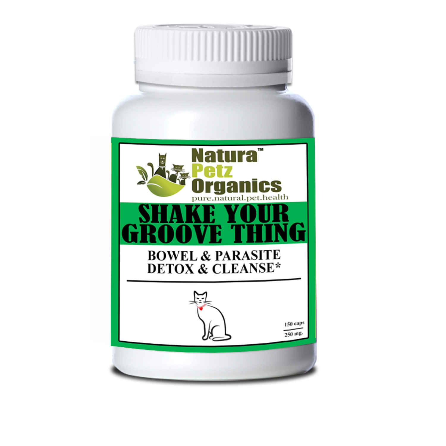 Organic Pet Systems Shake Your Groove Thing - Bowel & Parasite Detox & Cleanse* Animal Vitamins & Supplements