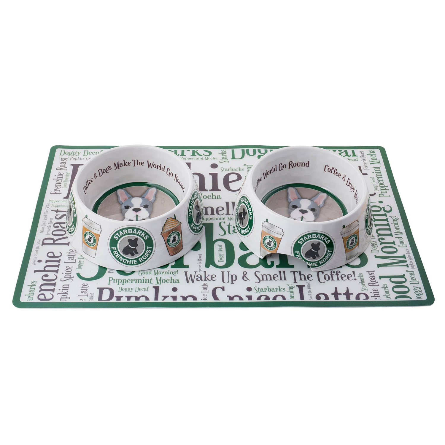 Haute Diggity Dog LLC Starbarks Bowls & Placemat Dog Food Bowl Pet Bowls