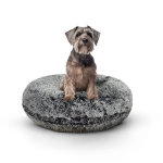 Bessie and Barnie Bagel Bed XL - Midnight Frost Dog Beds