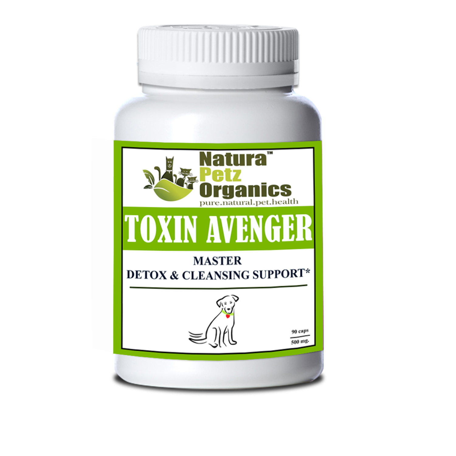 Organic Pet Systems Toxin Avenger Max* Master Detox & Cleansing Support For Dogs And Cats* Animal Vitamins & Supplements