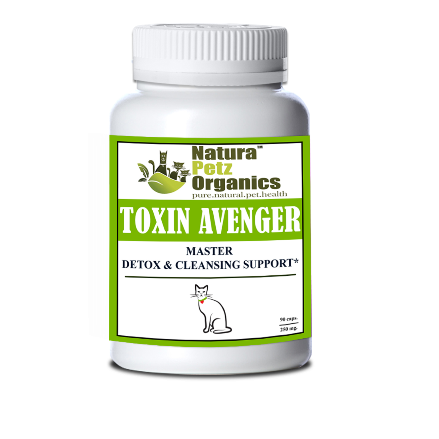Organic Pet Systems Toxin Avenger Max* Master Detox & Cleansing Support For Dogs And Cats* Animal Vitamins & Supplements