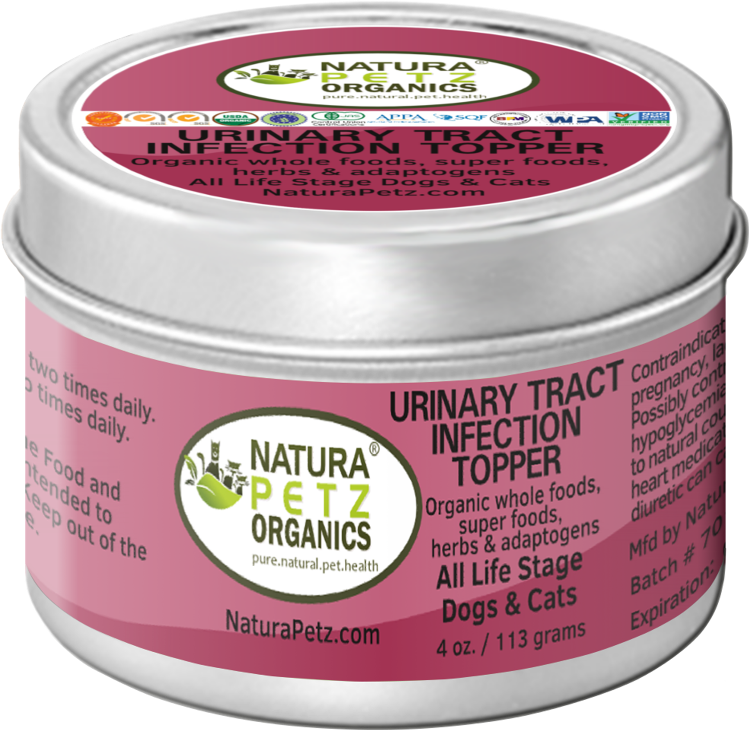 Organic Pet Systems Urinary Tract Infection Meal Topper For Dogs And Cats*  Flavored Urinary Tract Infection & Inflammation Topper For Dogs & Cats* Dog Food Toppers