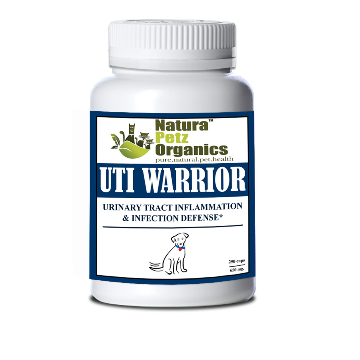 Organic Pet Systems Uti Warrior Max* Urinary Tract Inflammation & Infection Support* Dogs Cats Animal Vitamins & Supplements