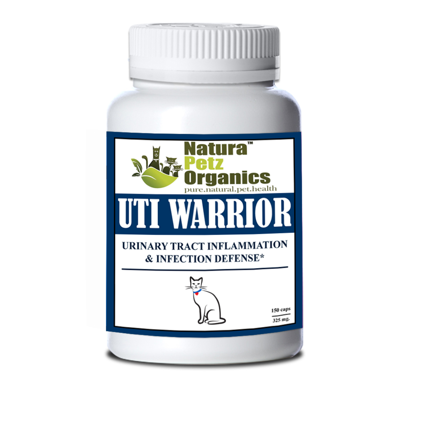 Organic Pet Systems Uti Warrior Max* Urinary Tract Inflammation & Infection Support* Dogs Cats Animal Vitamins & Supplements