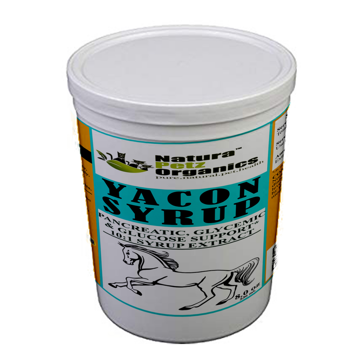 Organic Pet Systems Yacon Leaf Syrup - Pancreatic Support* 10:1  The Petz Kitchen  Yacon Syrup 10:1 Alcohol Free  For Dogs & Cats* Meals & Treats Animal Vitamins & Supplements